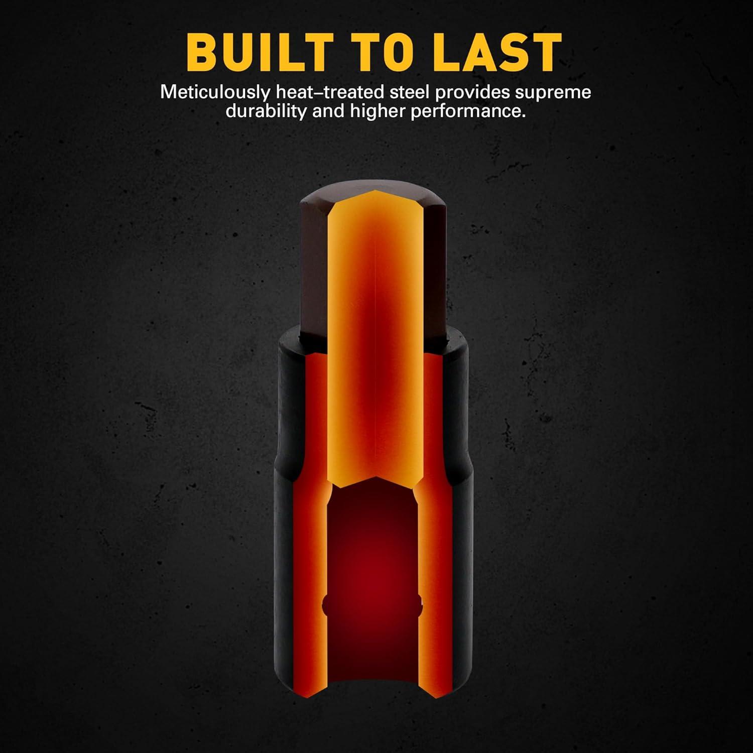 Juego de 16 Piezas Enchufe Hexagonal SAE ELEAD Acero S2