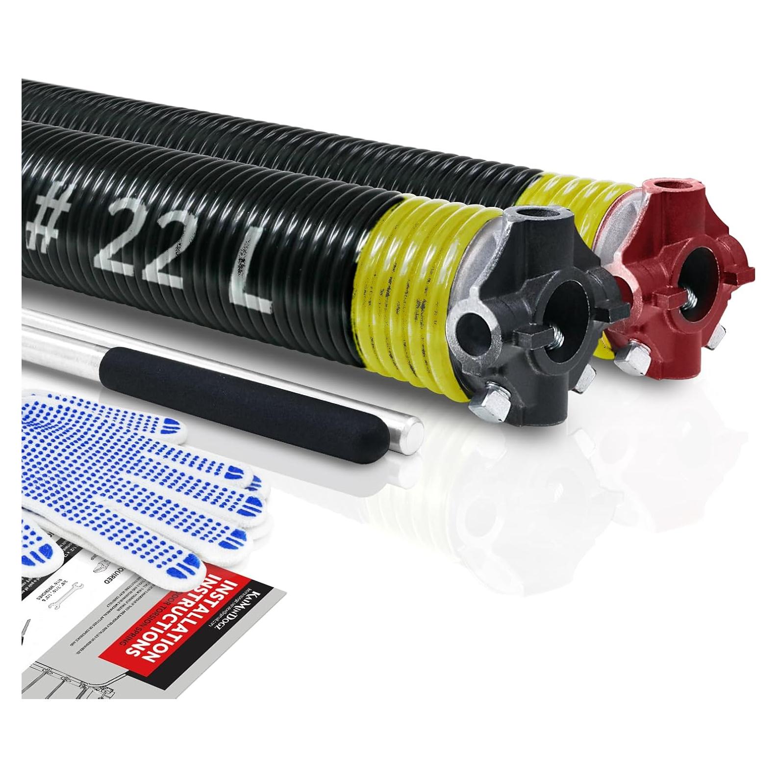 Resortes de Torsión para Puerta de Garaje KaiMinDogz 141.9cm