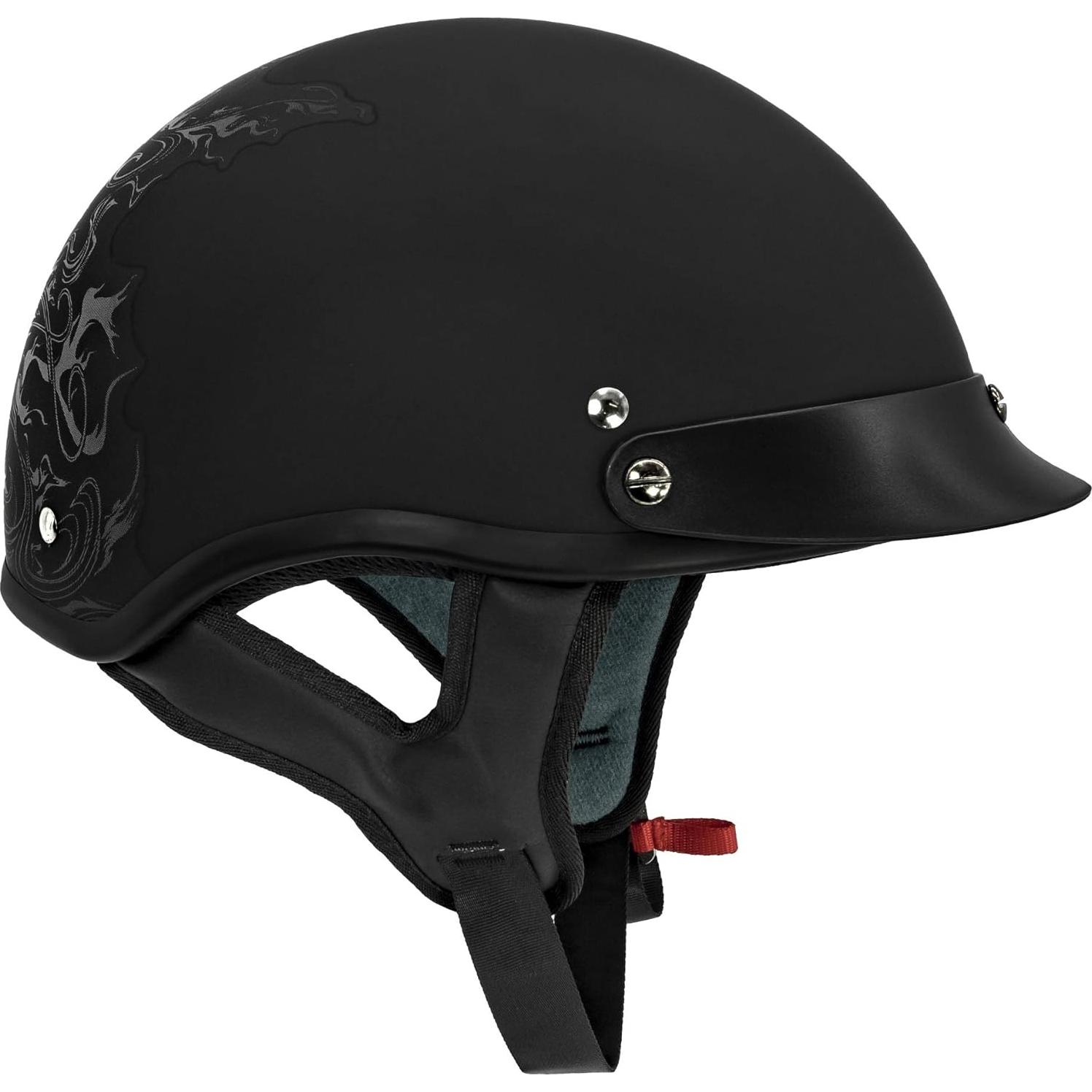 Casco de Motocicleta VCAN V5 Negro X-Large
