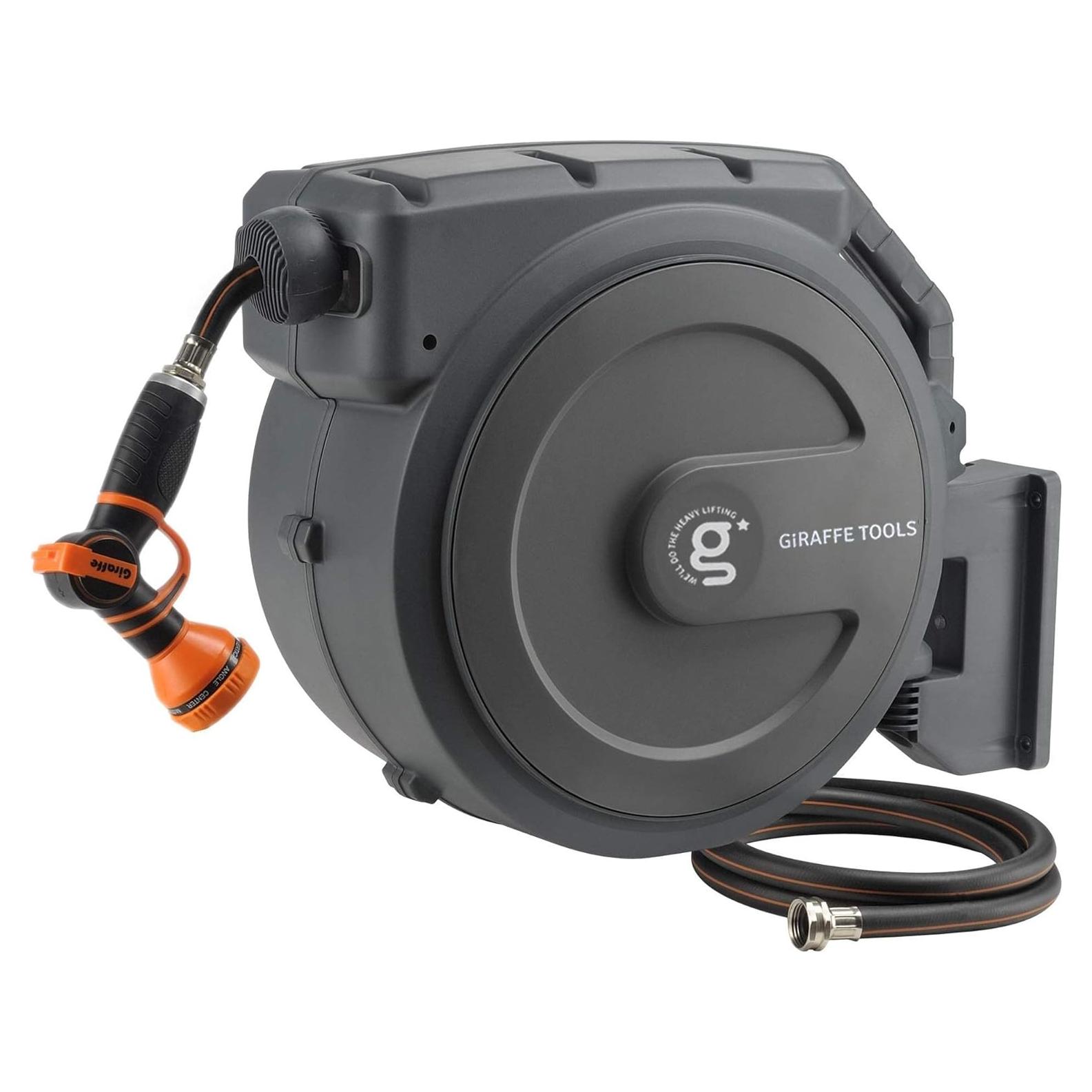 Carrete de Manguera de Jardín Giraffe Tools 39.62m Automático