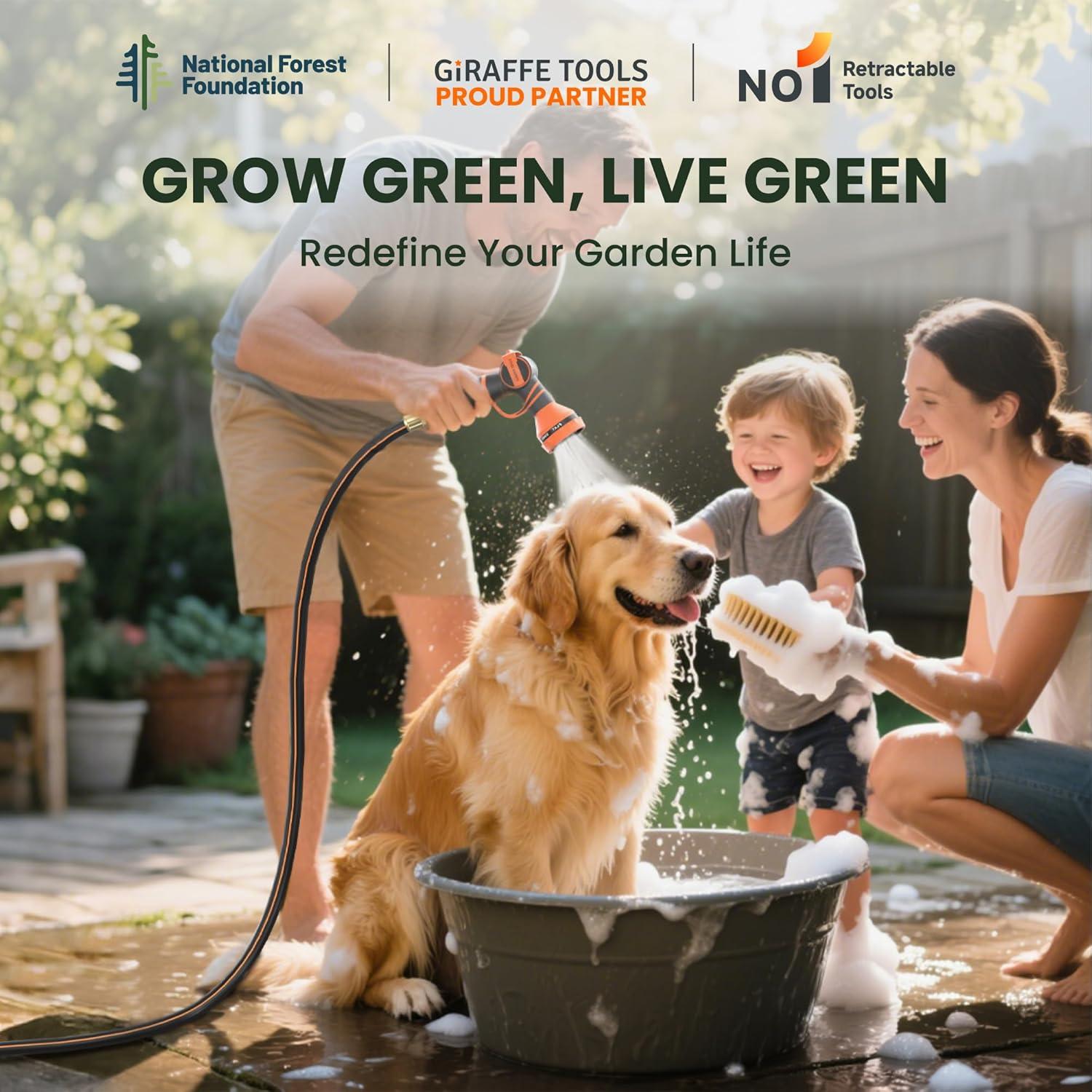 Carrete de Manguera Giraffe Tools 1/2" 23.77 m Retráctil