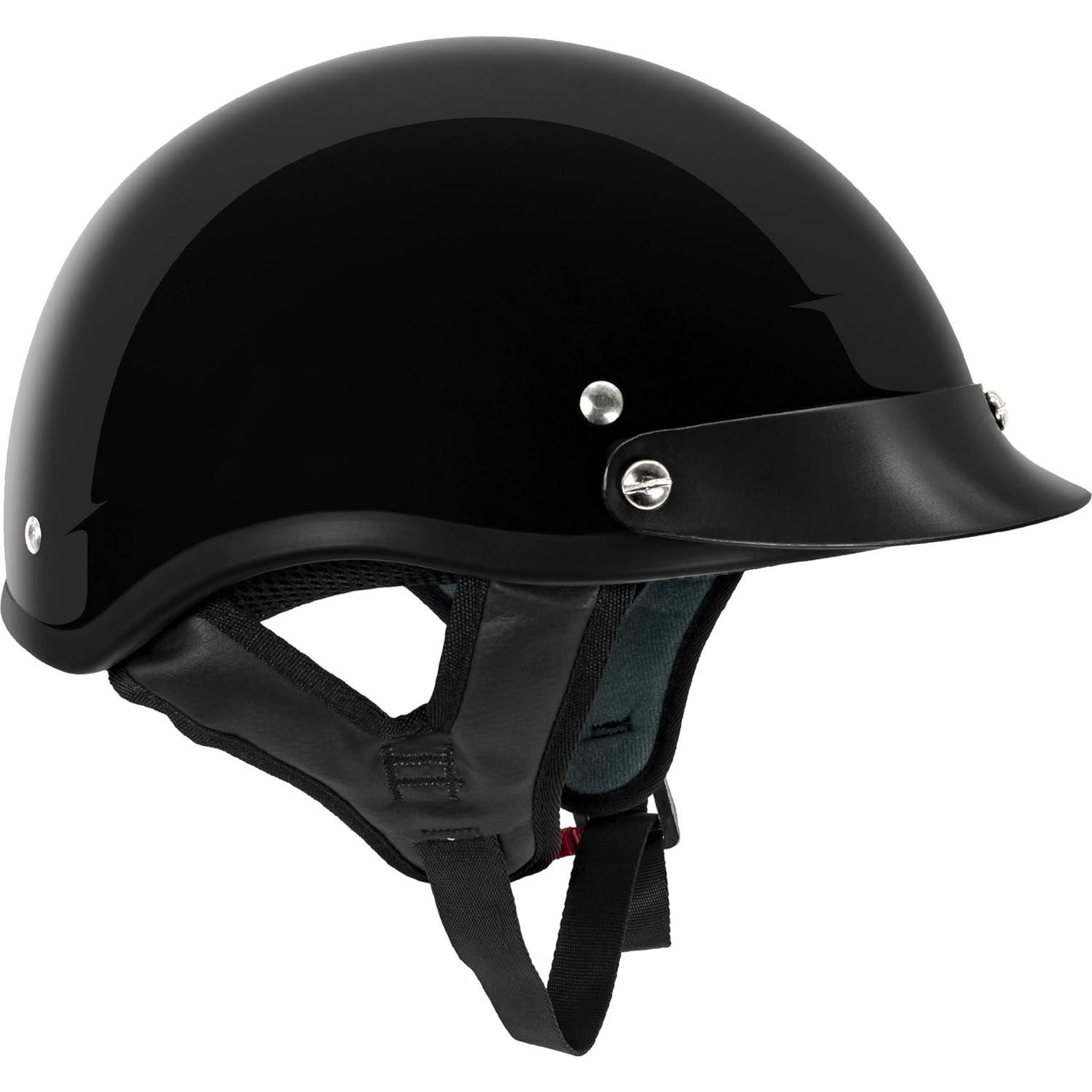 Casco VCAN V5 Cruiser Negro Brillante Unisex