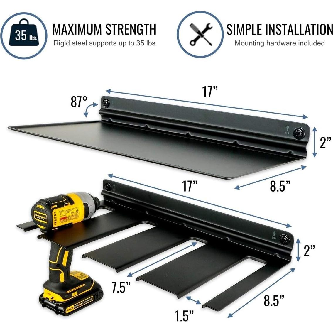 Estante de Almacenamiento para Taladros StoreYourBoard, Soporta 4 Taladros