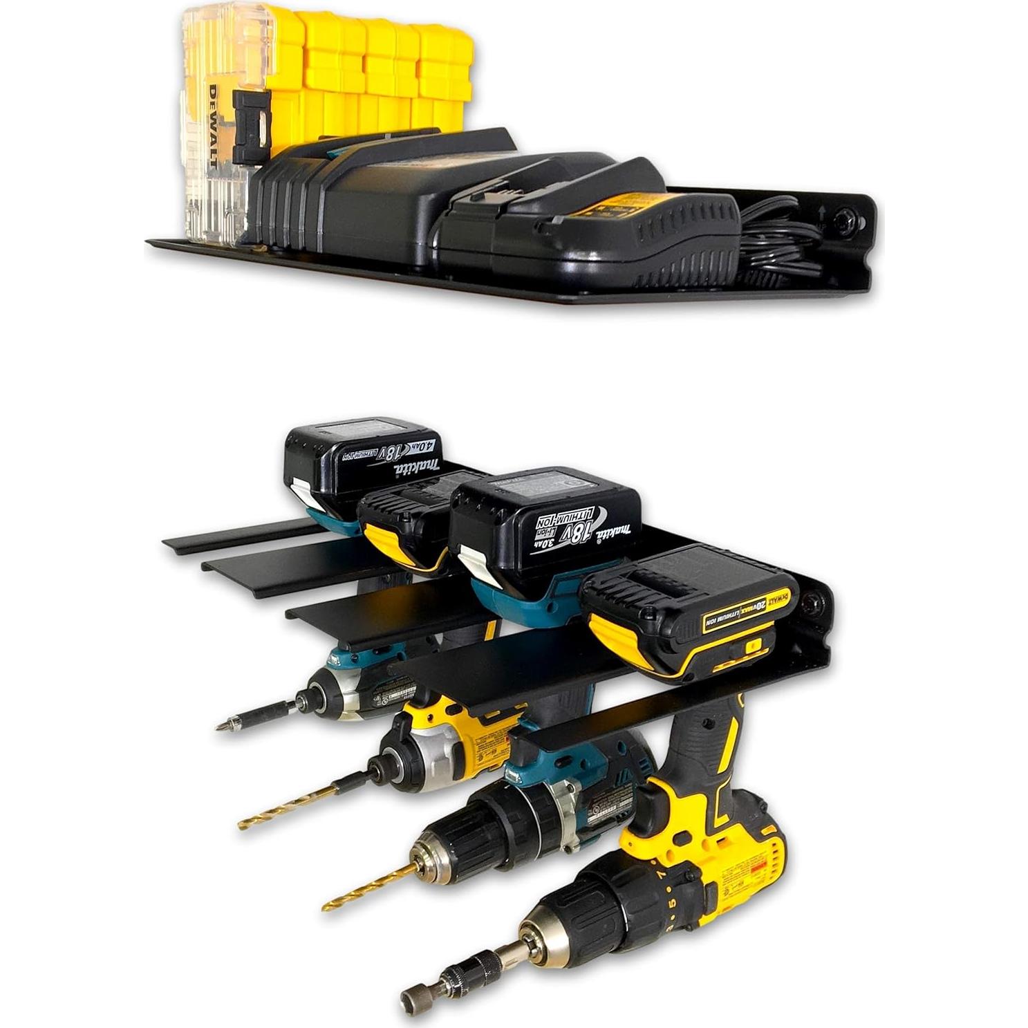 Estante de Almacenamiento para Taladros StoreYourBoard, Soporta 4 Taladros