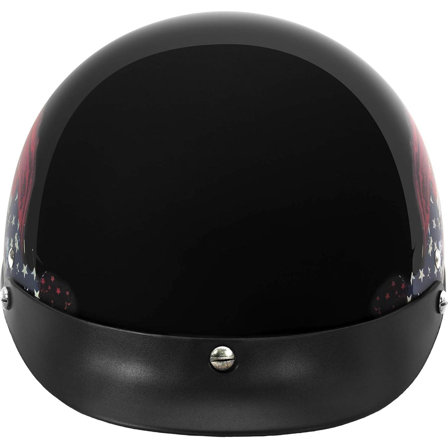 Casco de Motocicleta VCAN V5 Negro Brillante 1.13 kg