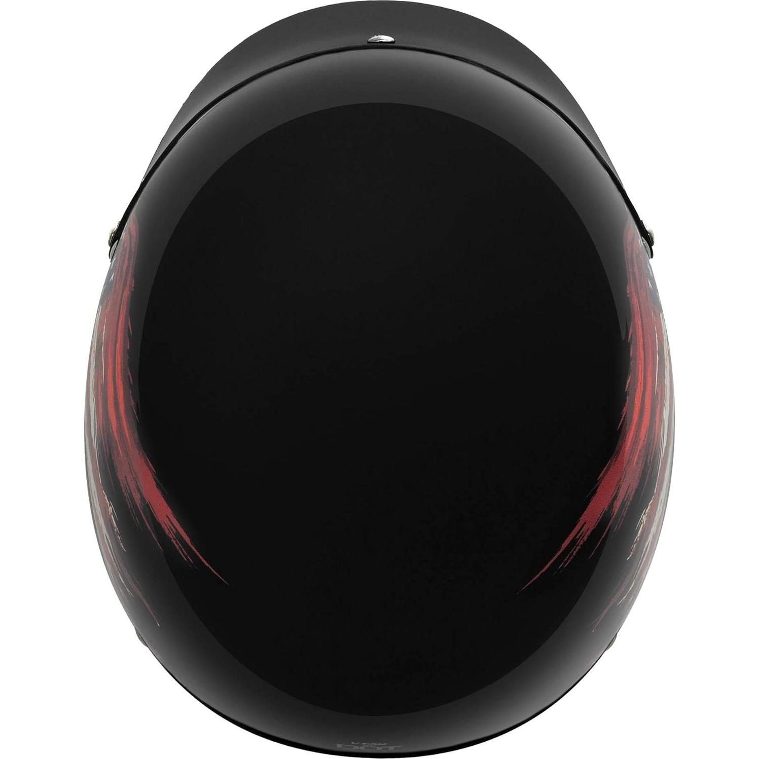 Casco de Motocicleta VCAN V5 Negro Brillante 1.13 kg