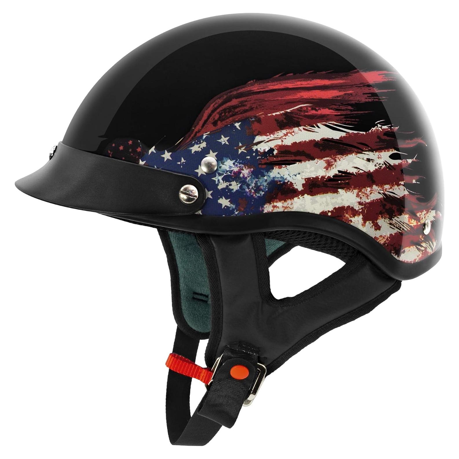 Casco VCAN V5 Cruiser Negro Brillante Unisex