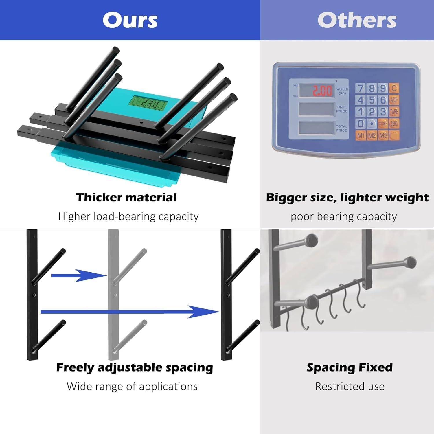 Soporte de Pared Lhysn para Skateboard 6 Capas 89.81kg