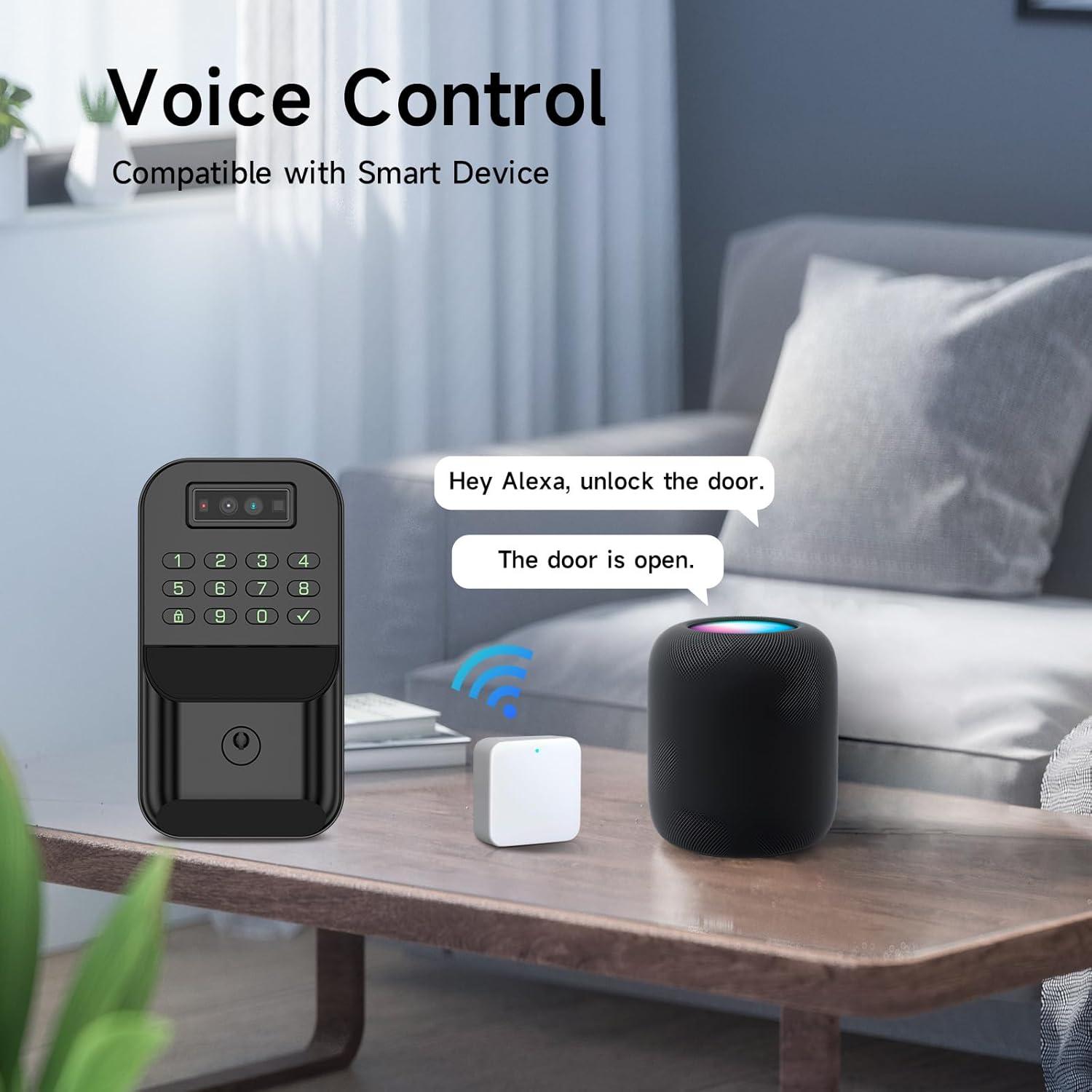 Cerradura Electrónica Biométrica Darawf PLAMK9 con Reconocimiento de Palma