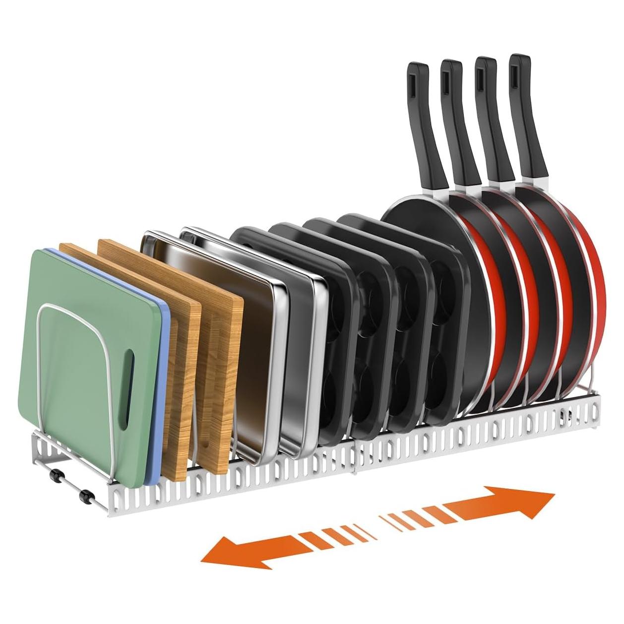 Organizador de Cocina Housolution Blanco con 14 Divisores Ajustables