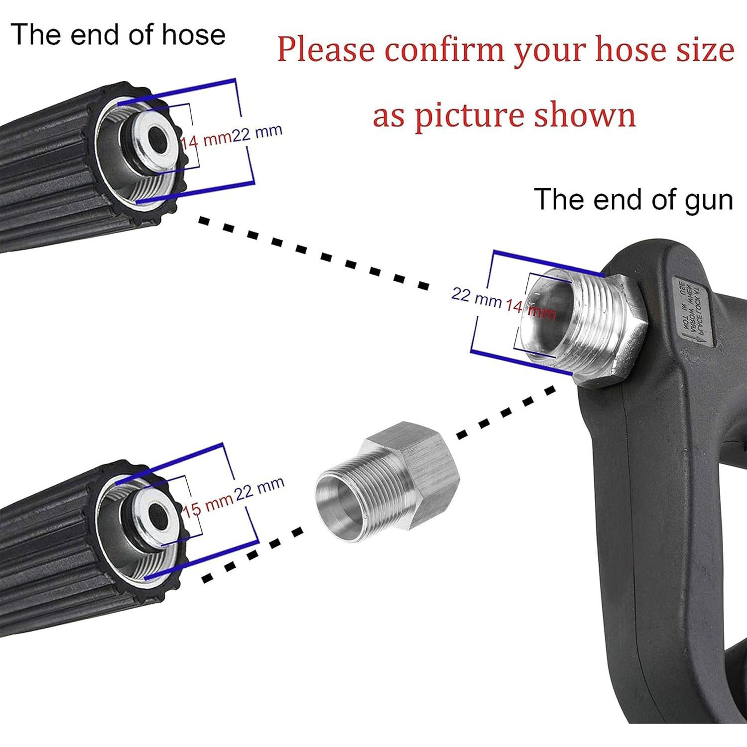 Pistola de Lavado a Presión M MINGLE 40" 4000 PSI M22