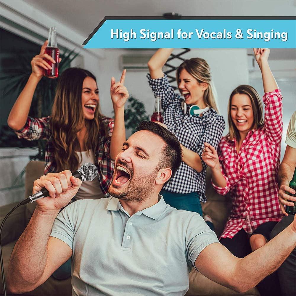 Kit de Micrófono Dinámico Pyle PDMICKT34 3 Piezas con Cable XLR