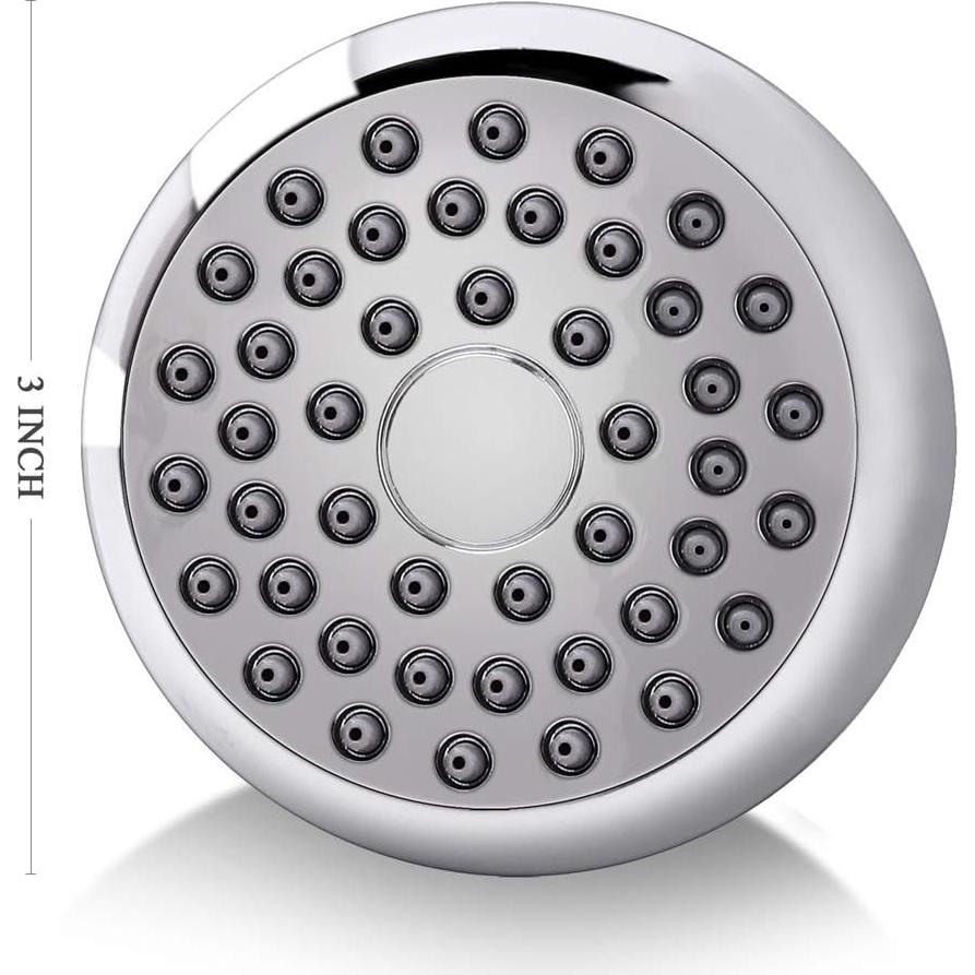 Cabezal de Ducha Aisoso Alta Presión 7.62 cm Cromado