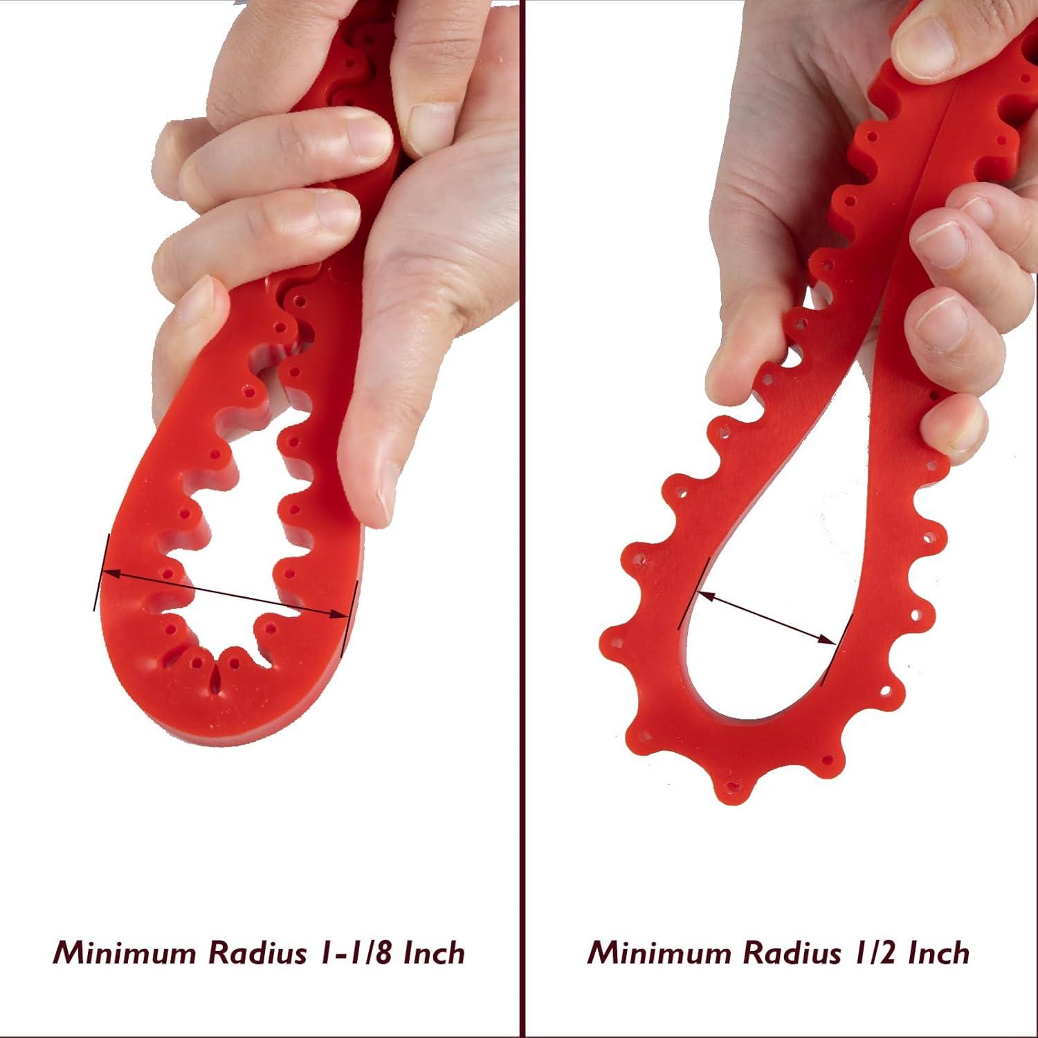 Guía de Curva Flexible O'SKOOL 198 cm para Router