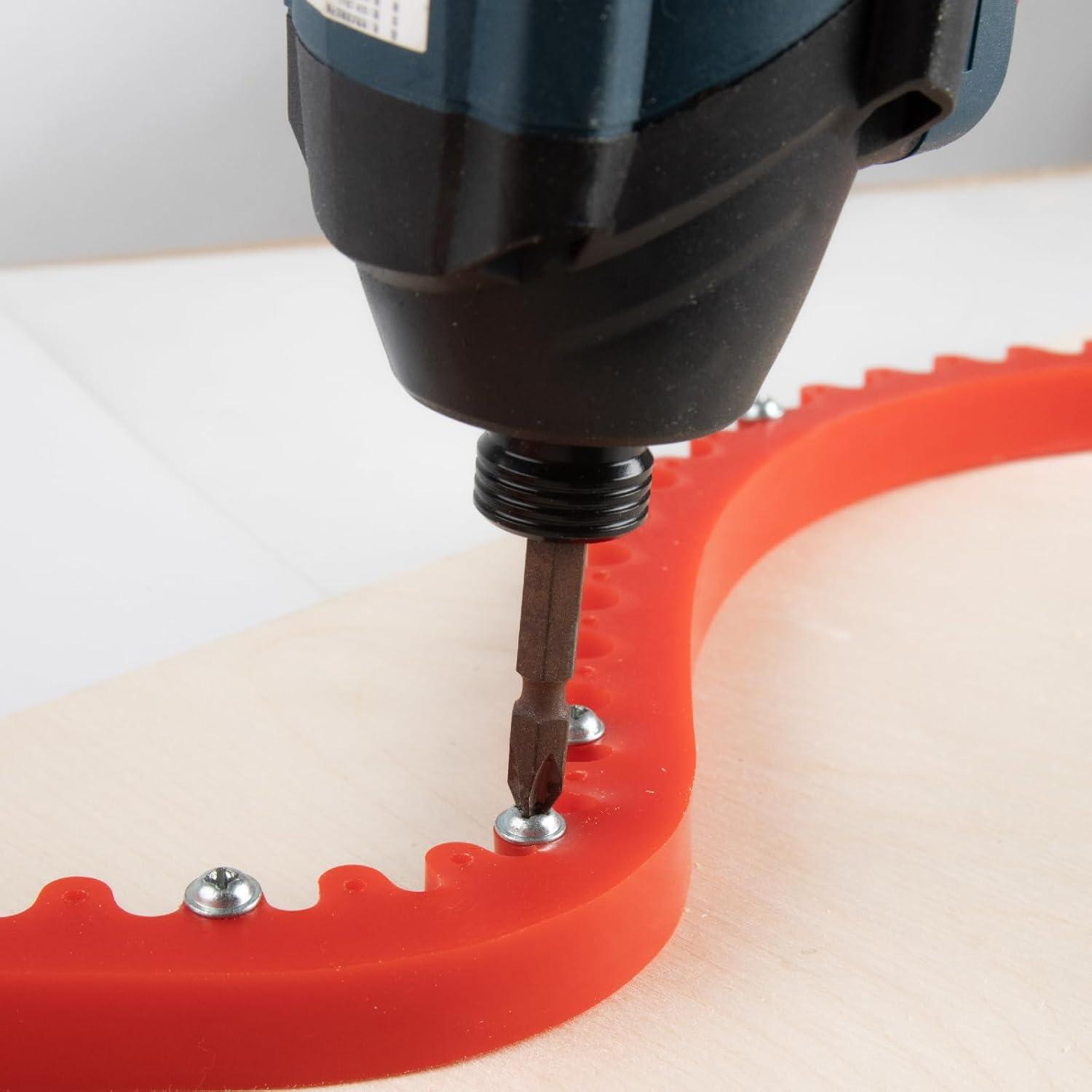 Guía de Curva Flexible O'SKOOL 198 cm para Router