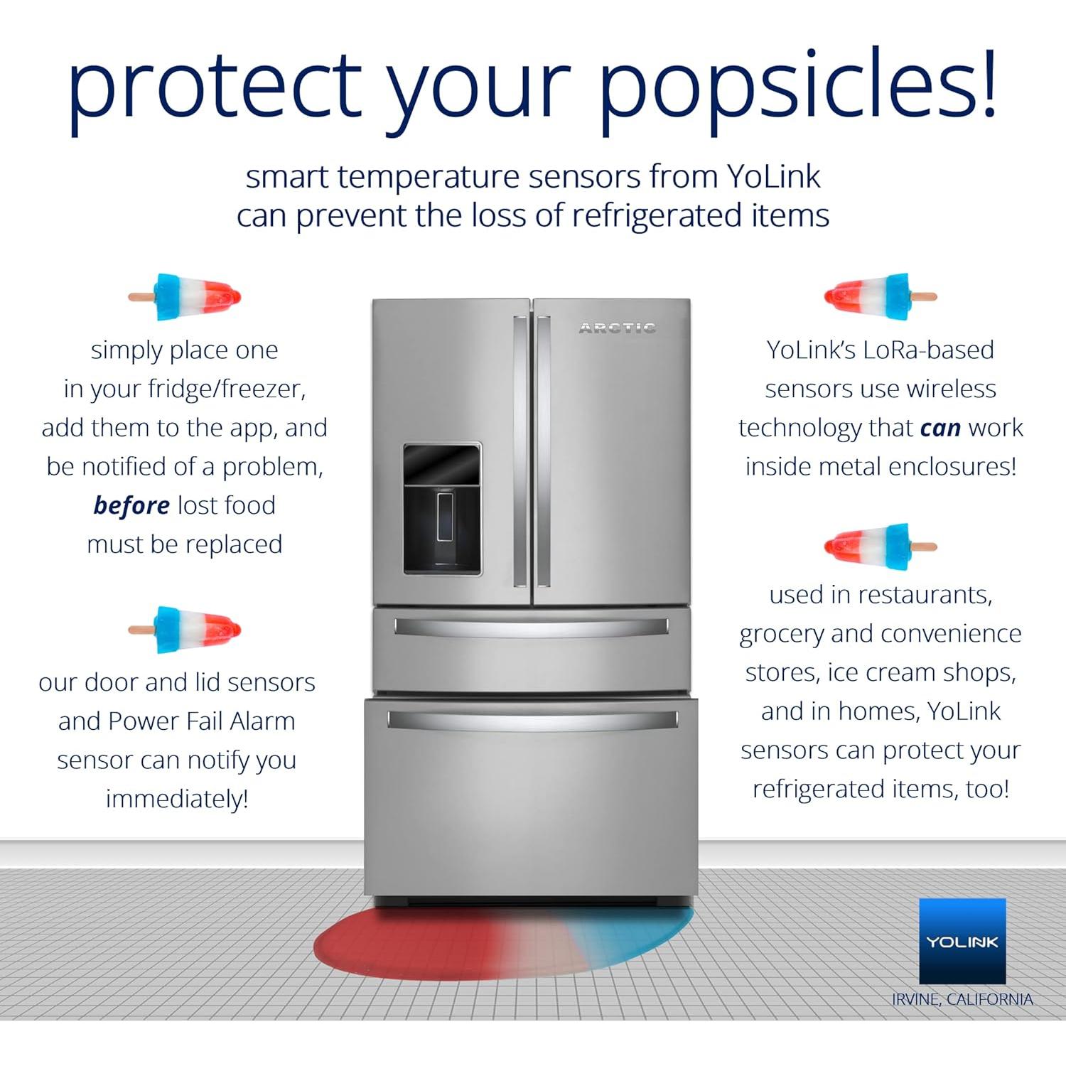 Sensor de Temperatura y Humedad YoLink con Hub, 304.8m