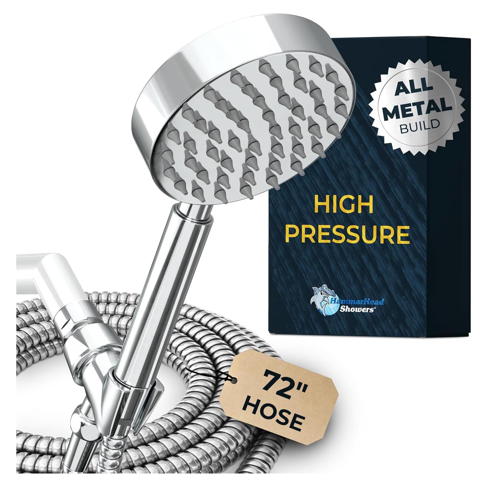 Cabezal de Ducha de Mano HammerHead Showers 2.5 GPM Cromo