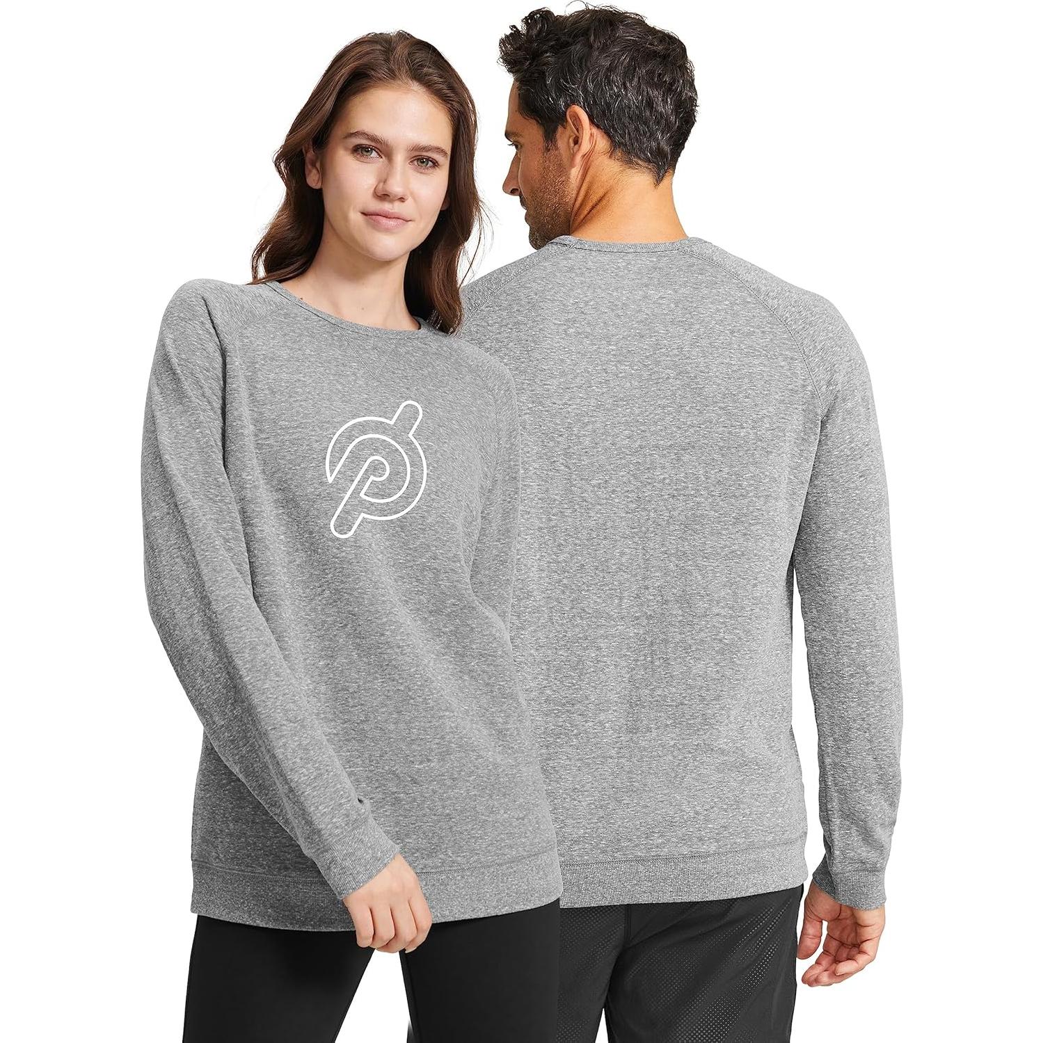 Sudadera Unisex Peloton de Forro Polar Gris Jaspeado X-Grande