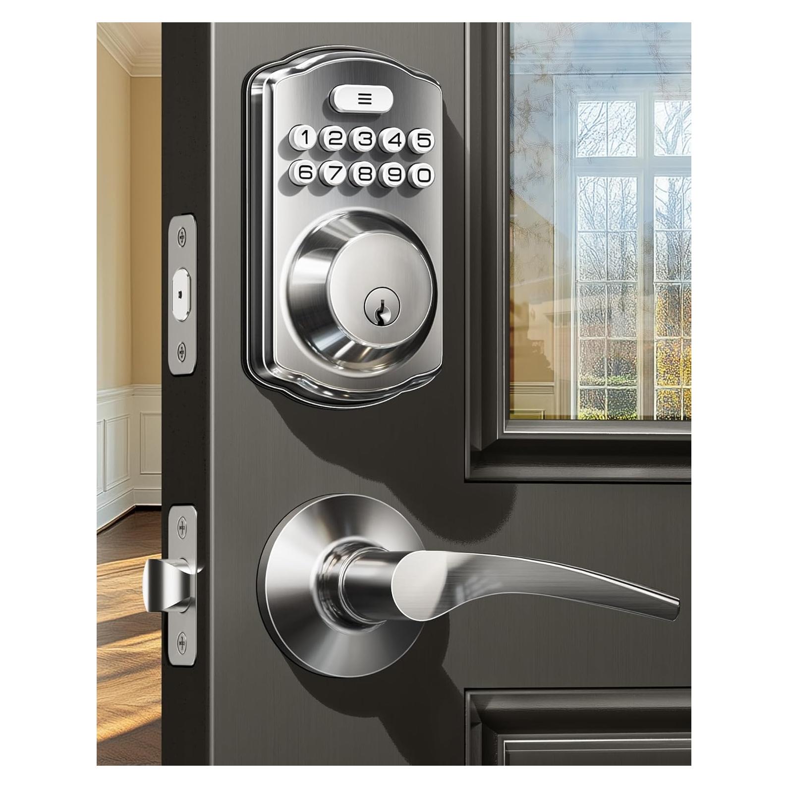 Cerradura Electrónica Veise KS01B con Teclado y Manijas