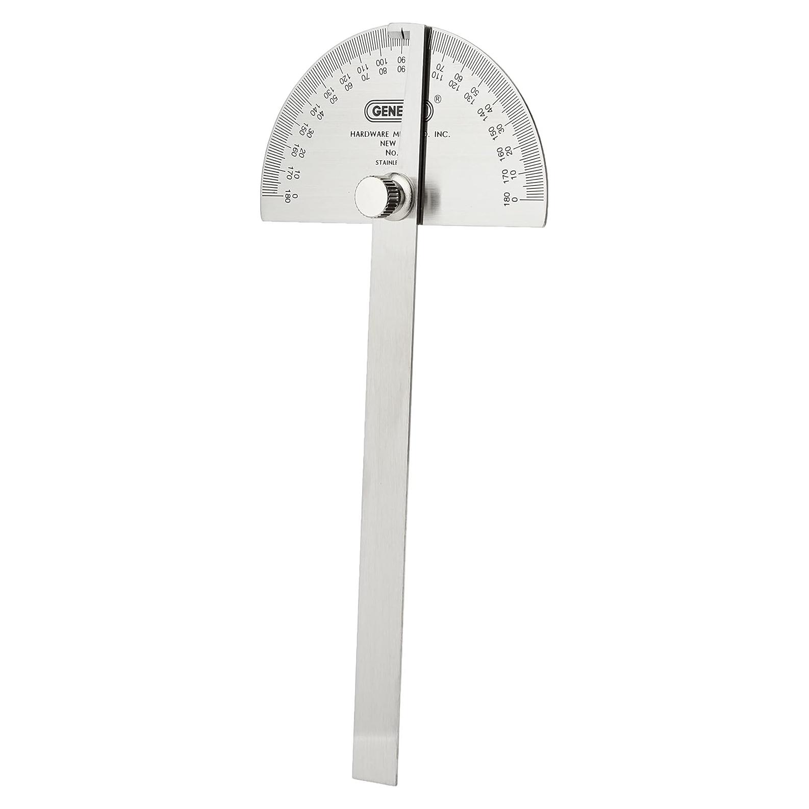 Transportador de Ángulo Ajustable Herramientas Generales 6" Acero Inoxidable