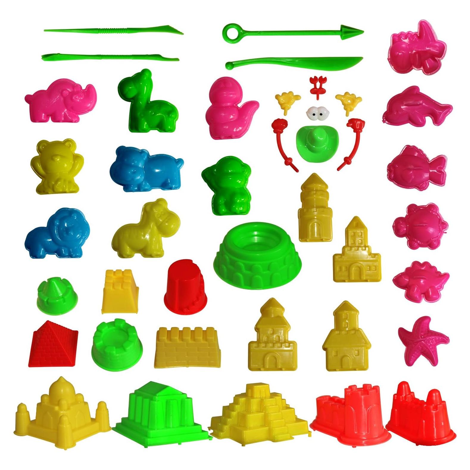 Conjunto de Moldeo de Arena 42pcs Mukool - Multicolor