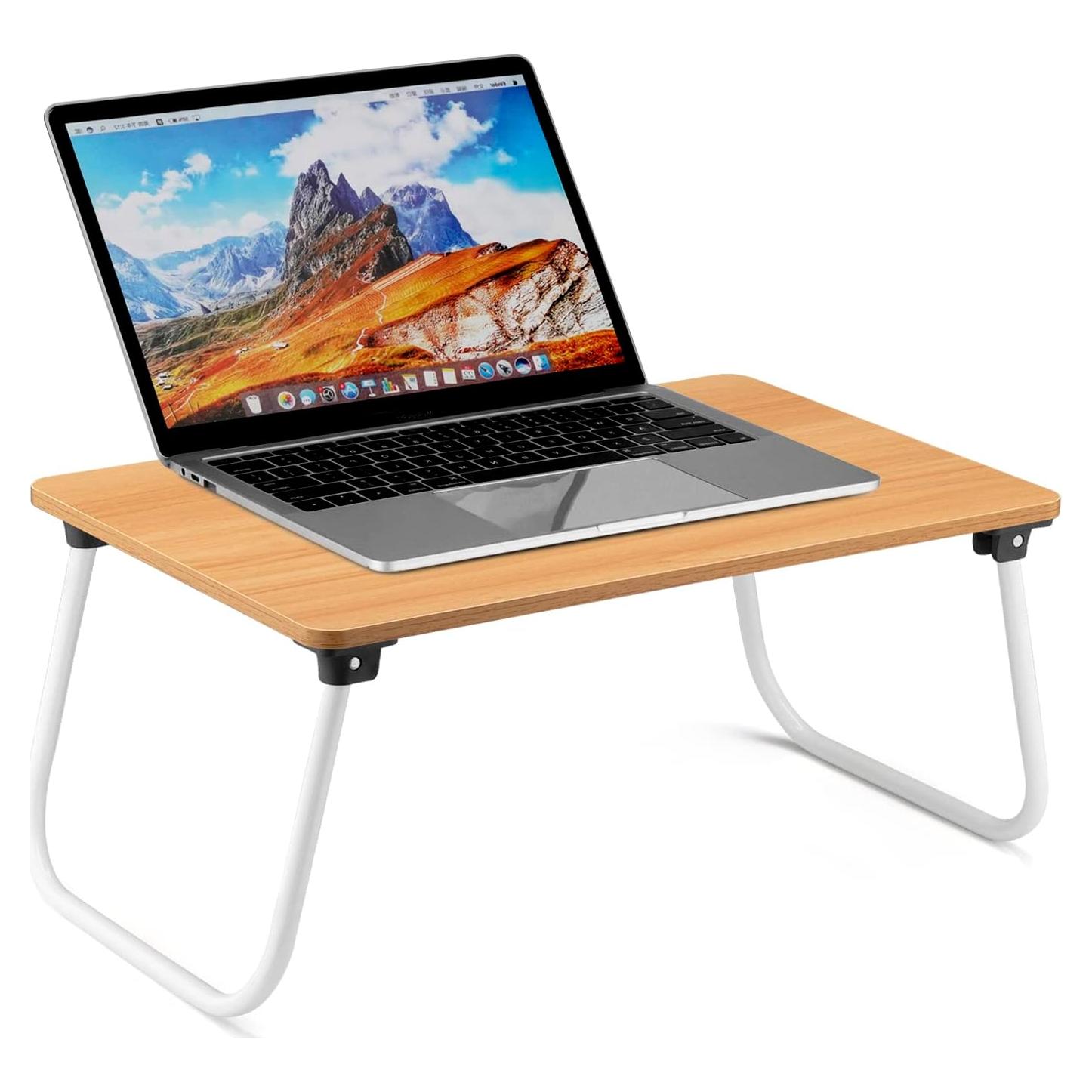 Mesa de Cama Plegable Ruxury para Portátil 28x44.5cm Madera