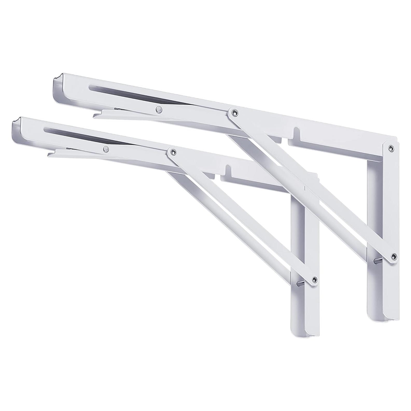 Soportes Plegables Blancos CUZURLUV 16" para Estantes 200 kg