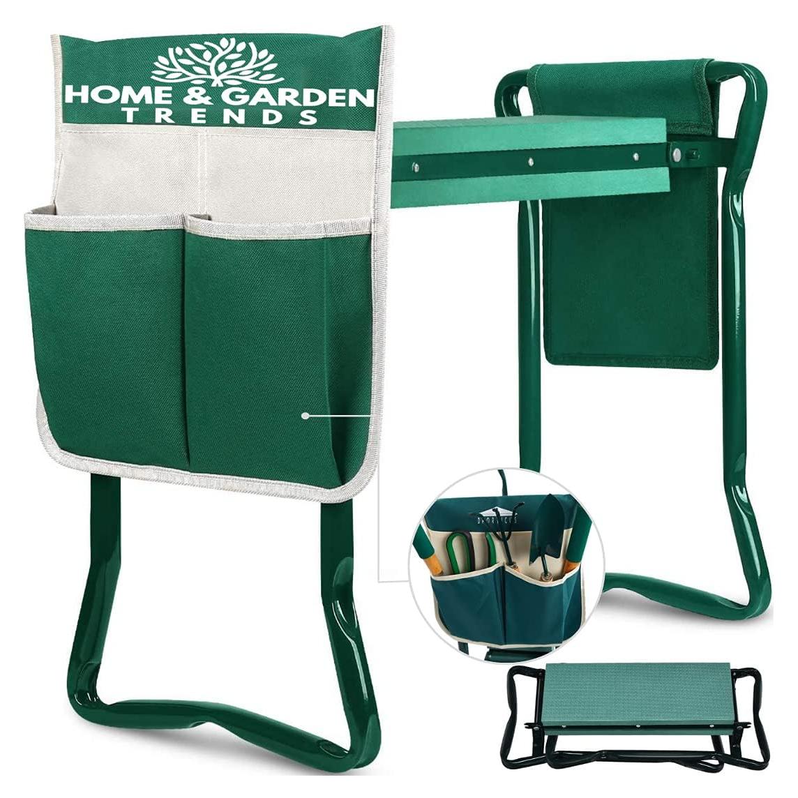 Banco de Jardinería Plegable Tendencias de Hogar y Jardín Verde