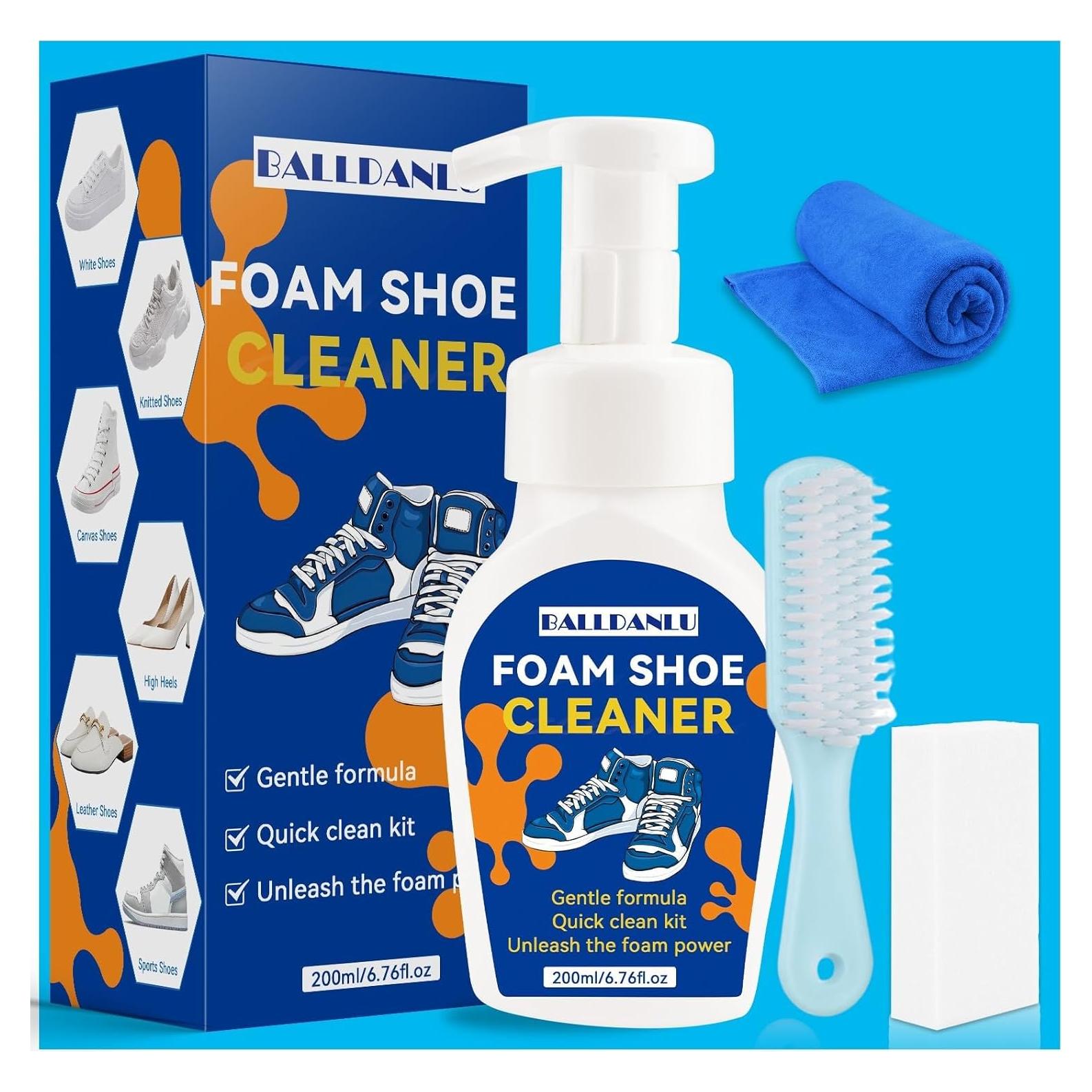 Kit Limpiador de Zapatos Blancos Balldanlu 308g Sin Enjuague