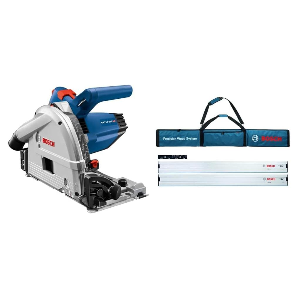 Sierra de Seguimiento Bosch GKT13-225L 1600mm con Kit de Pistas
