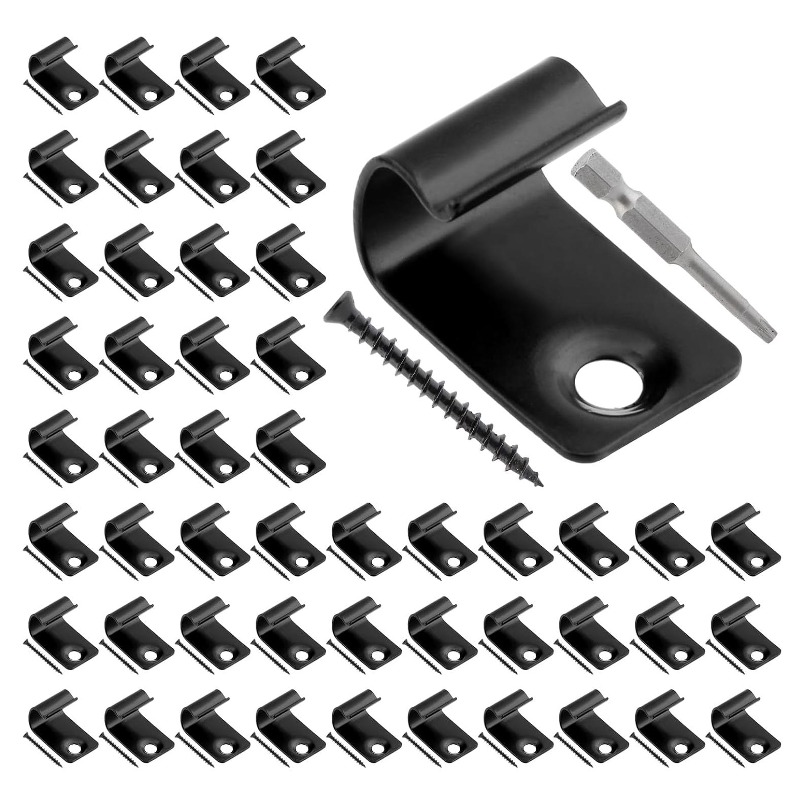 Paquete de 100 Clips y Tornillos para Deck HKZTUY - Acero Inoxidable