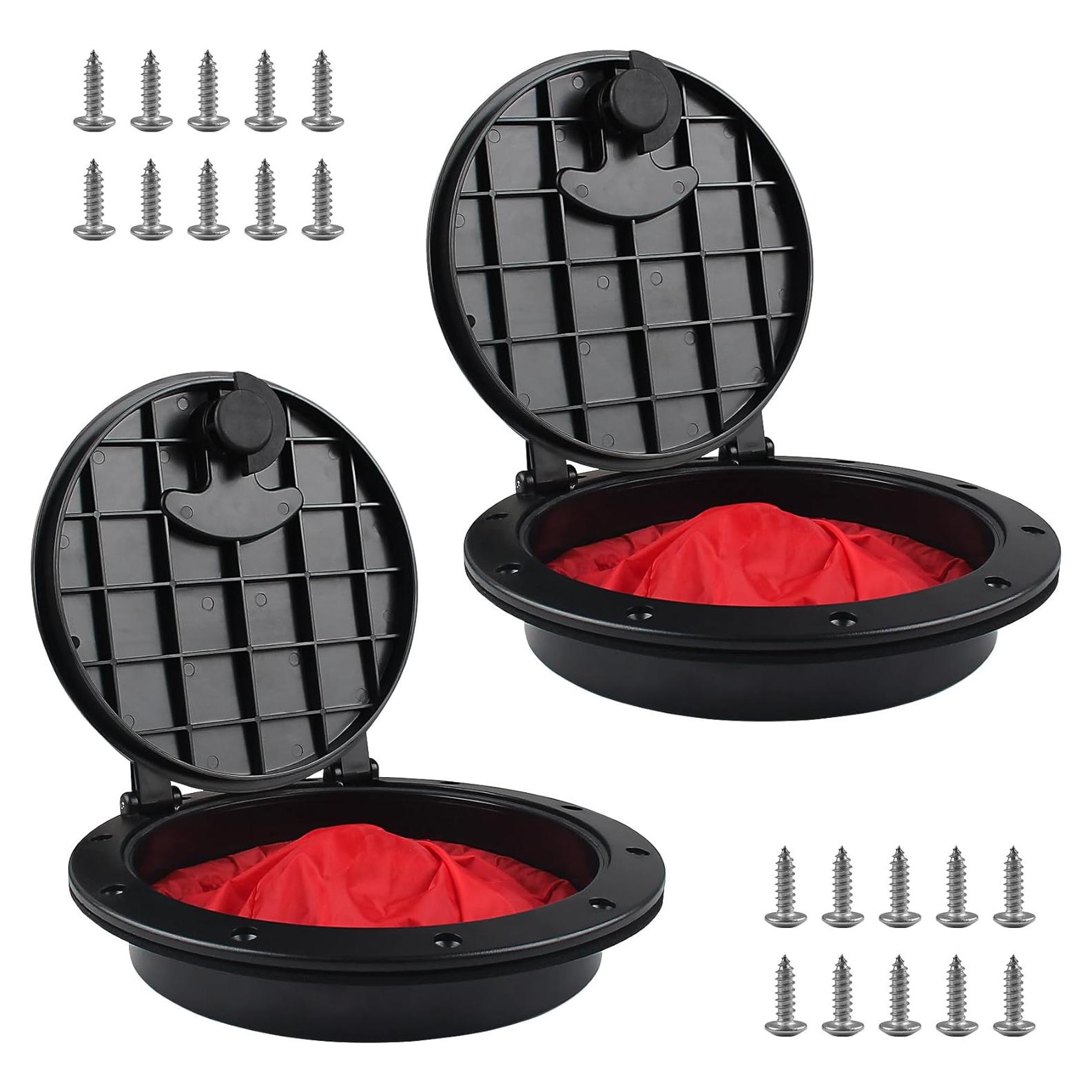 Kit de Placa de Cubierta para Kayak VEITHI 15.24 cm Negro