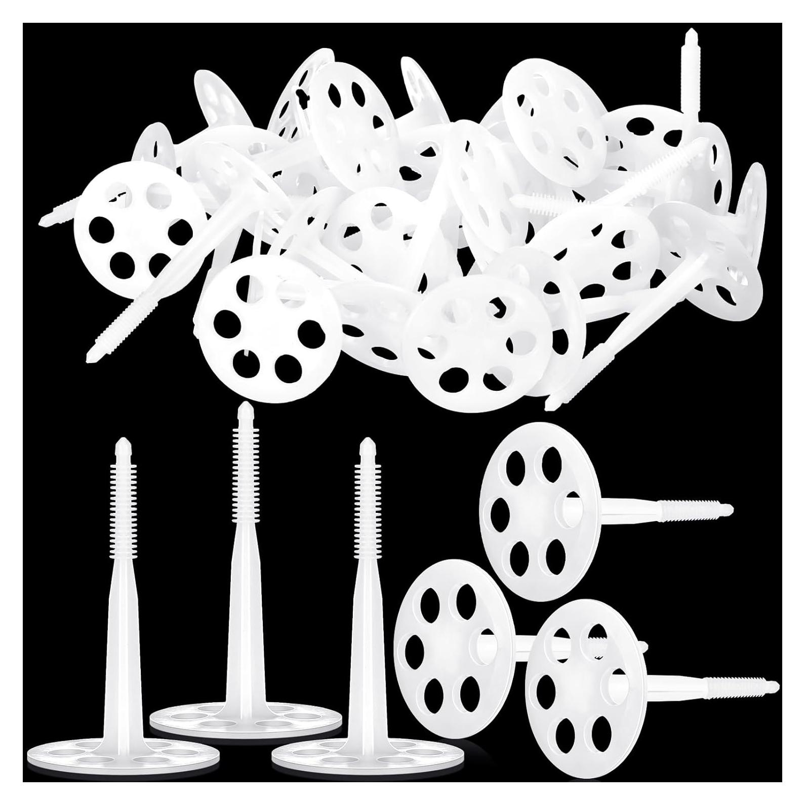 100 Sujetadores de Aislamiento Plástico Wonderjune 10 cm