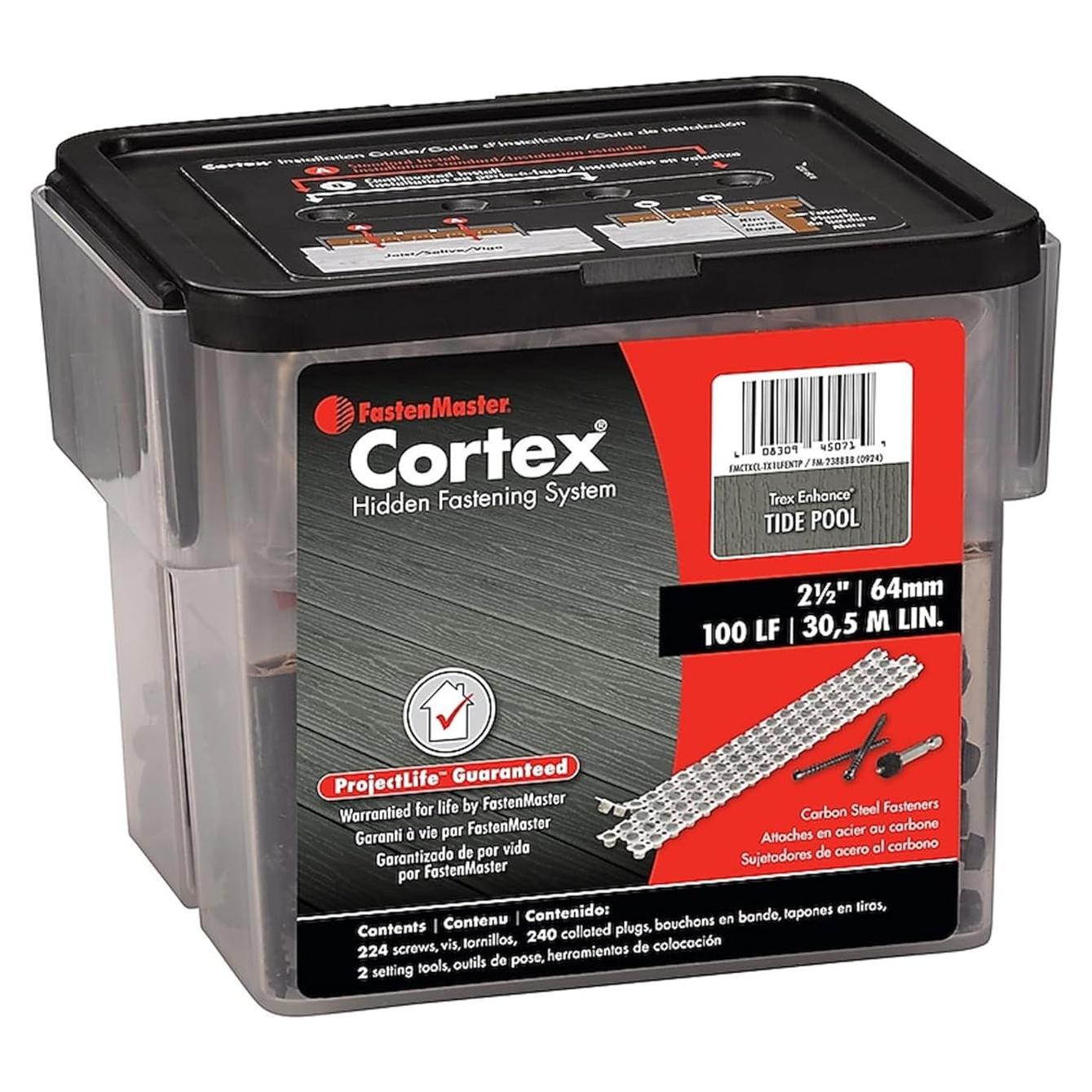 Tornillos para Terraza Trex Cortex Ocultos 224 Piezas Tide Pool