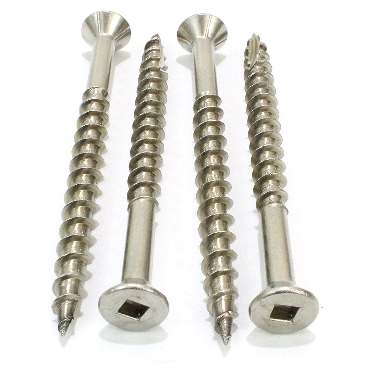 Tornillos de Deck Acero Inoxidable Bolt Dropper #8 100 pcs