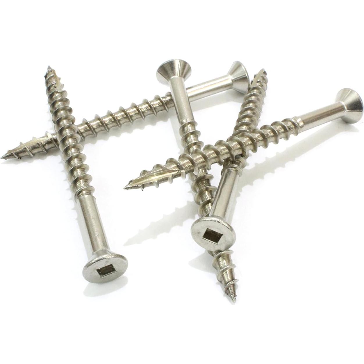 Tornillos de Deck Acero Inoxidable Bolt Dropper #8 100 pcs