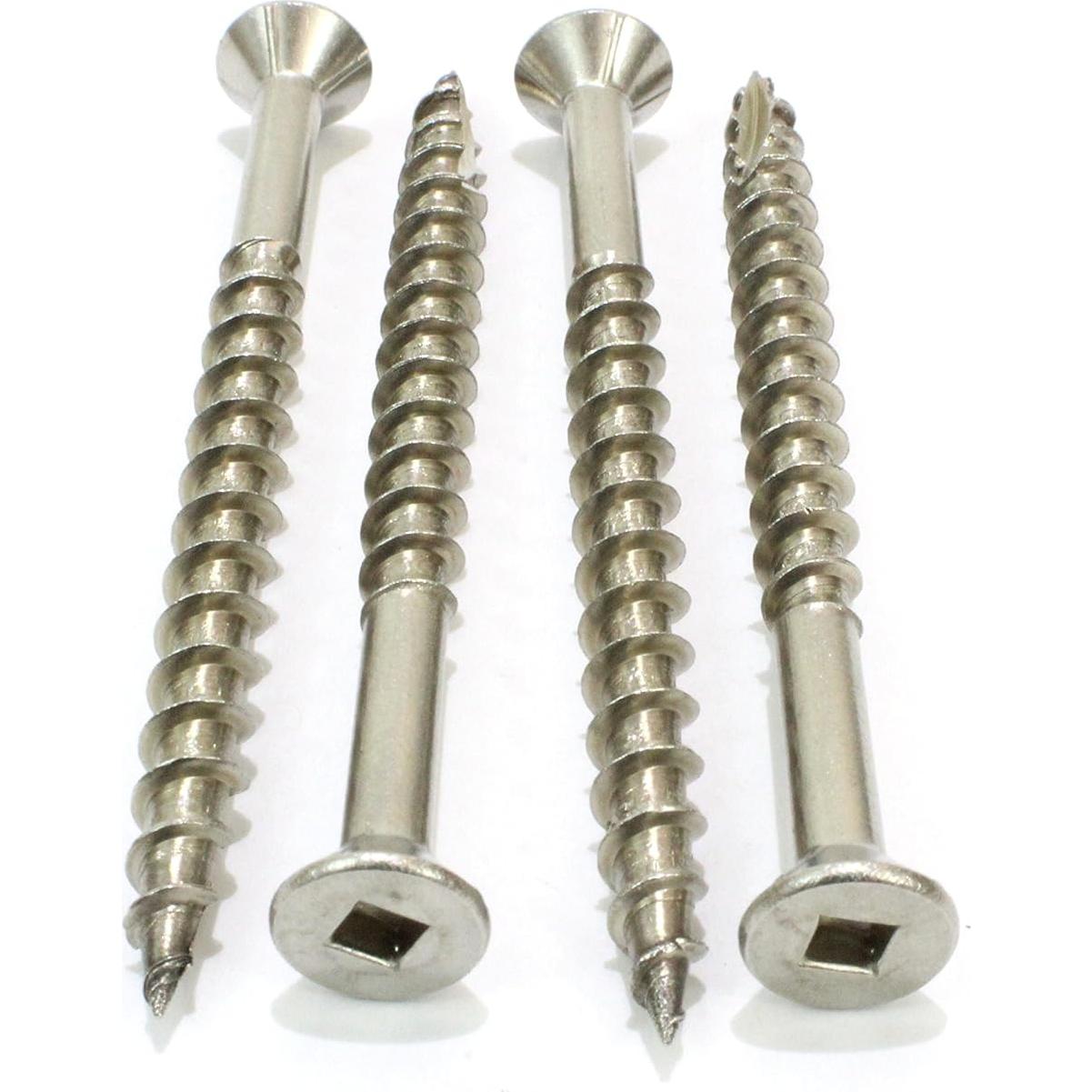 Tornillos de Deck Acero Inoxidable Bolt Dropper #8 100 pcs