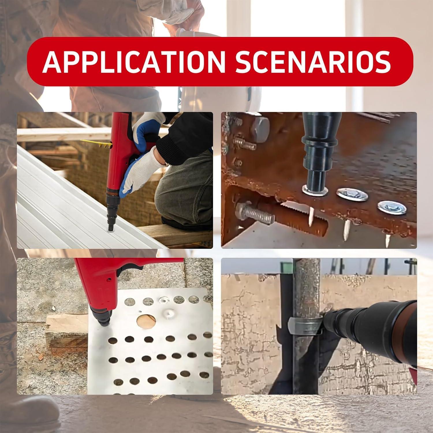 Sujetadores Actuados por Polvo DECK DECO PD250 100 Piezas