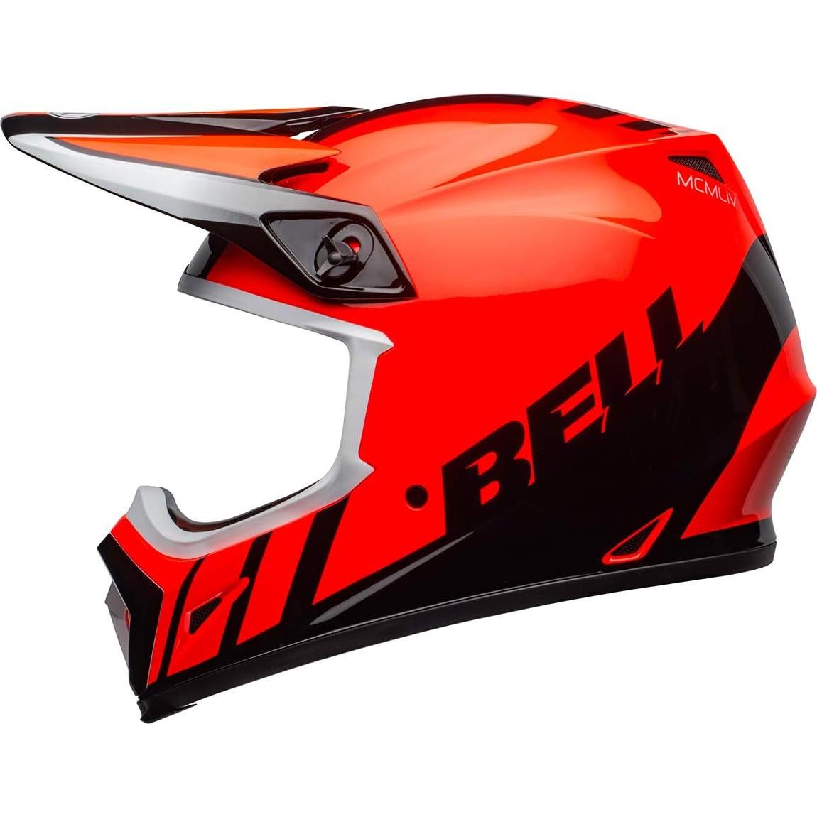 Casco de Motocross BELL MX-9 MIPS Naranja/Negro Mediano