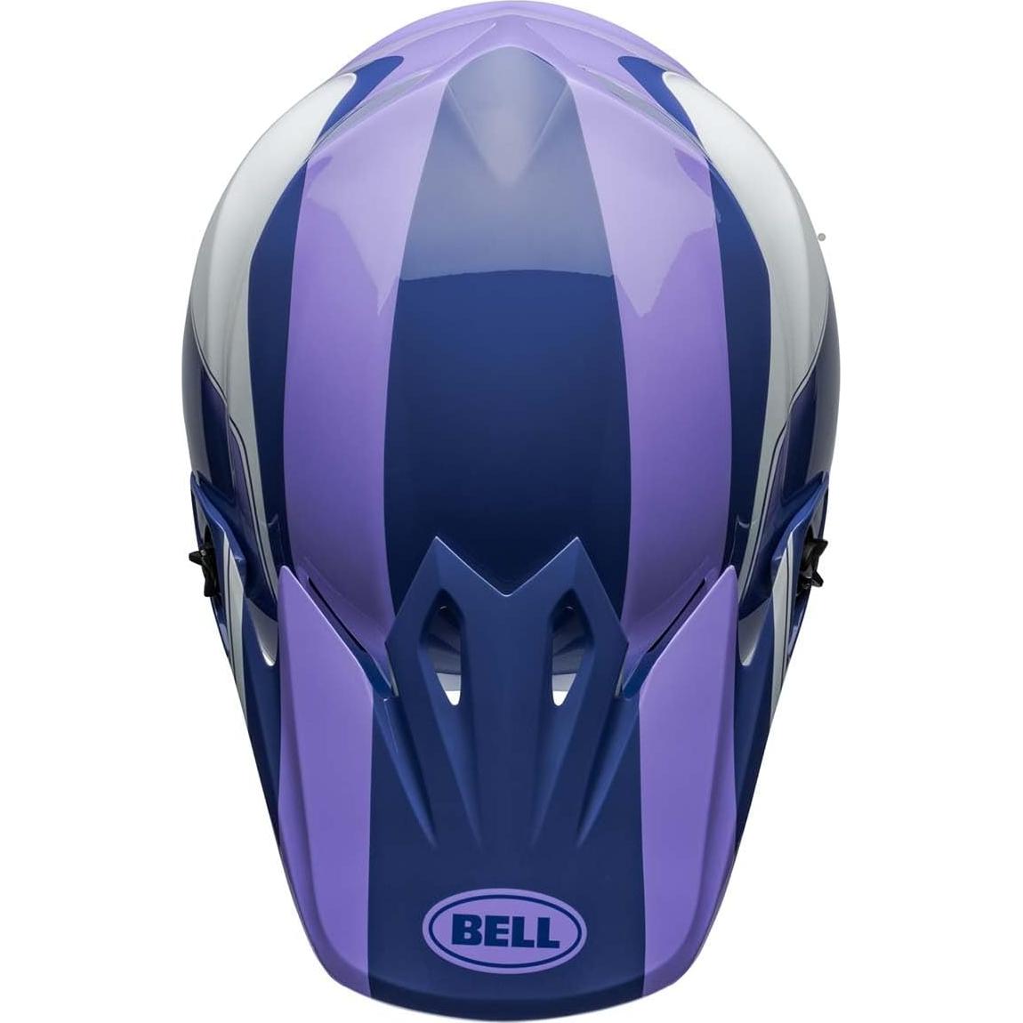 Casco de Motocross BELL MX-9 MIPS Grande Morado/Blanco