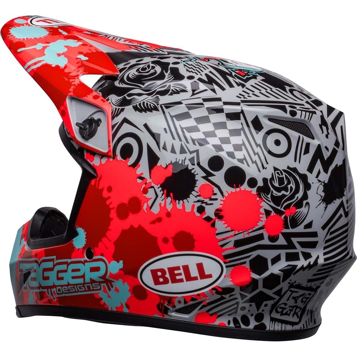 Casco de Motocross BELL MX-9 MIPS Rojo Brillante Grande