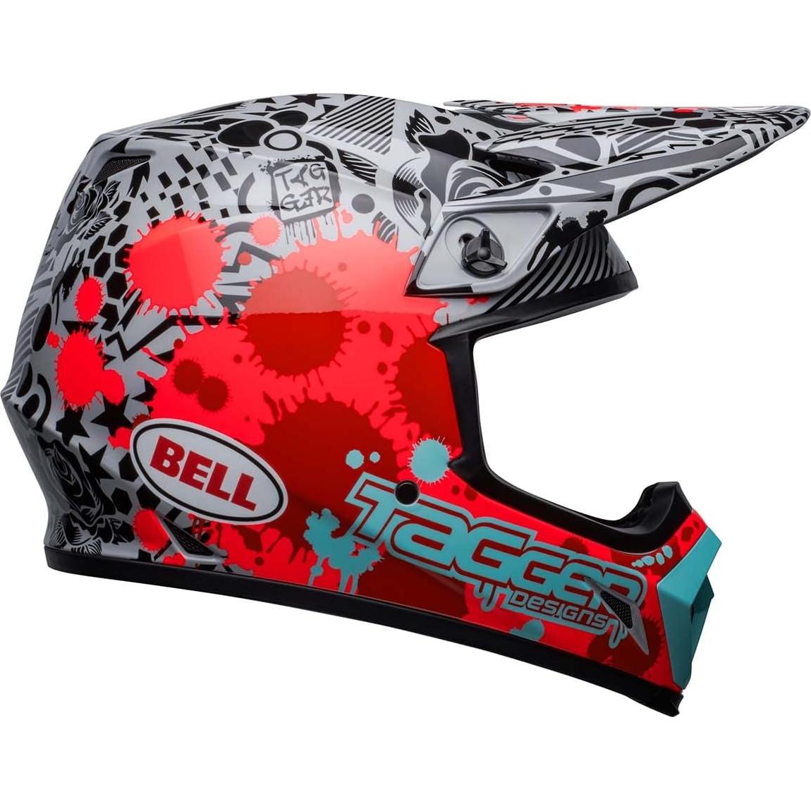 Casco de Motocross BELL MX-9 MIPS Rojo Brillante Grande