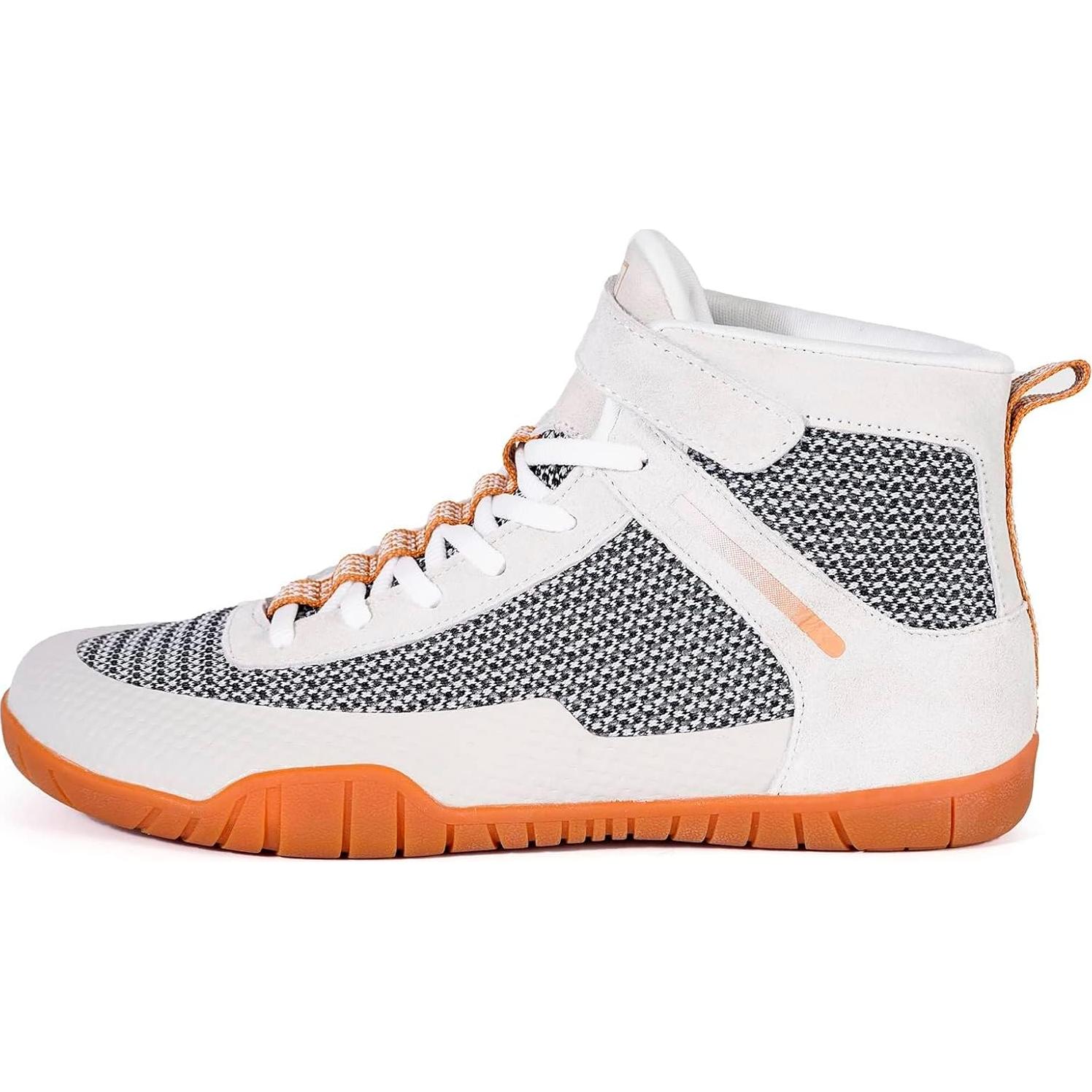 Zapatos de Lucha para Hombres Zapatillas de Boxeo Beige 11 Ancho