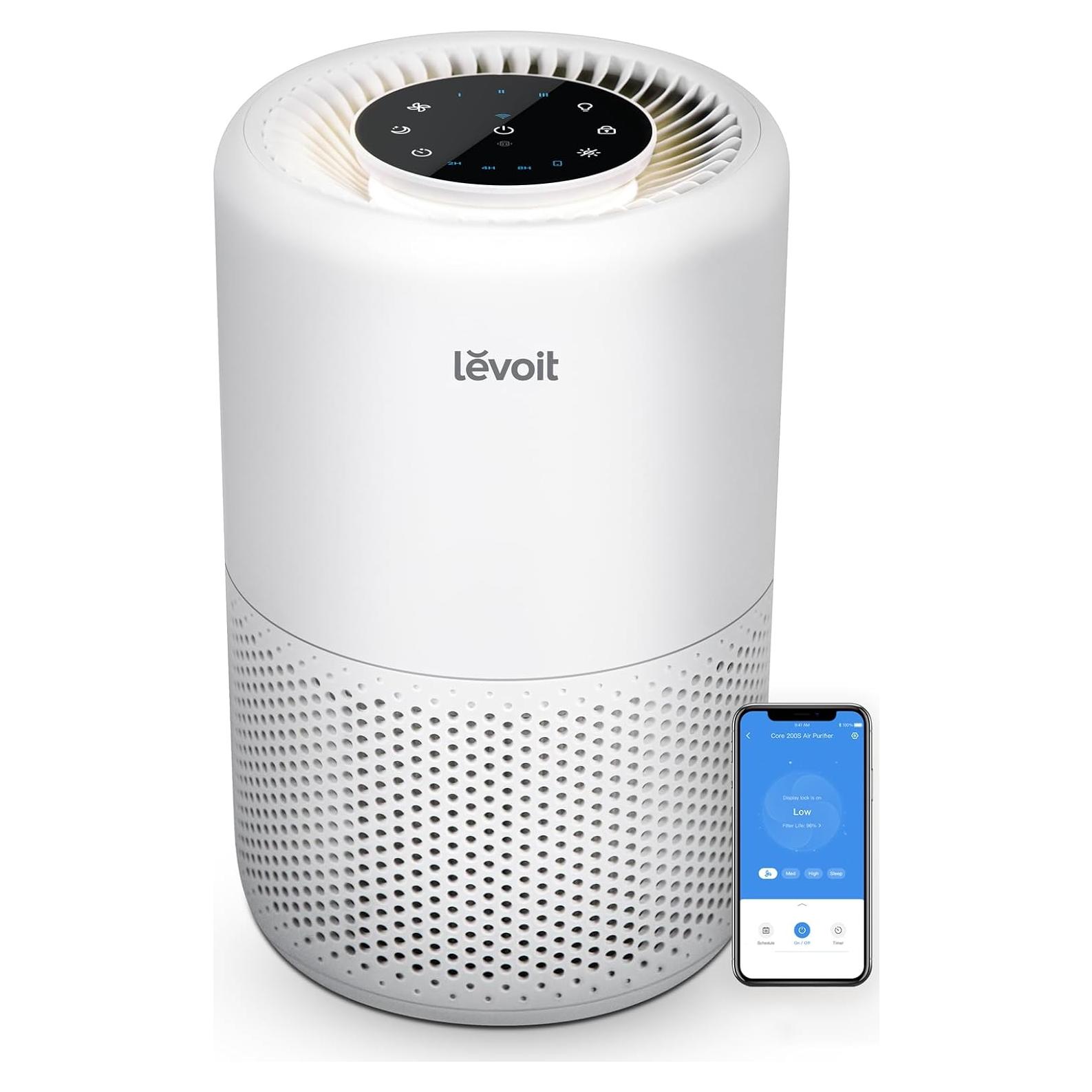 Purificador de Aire Levoit Core 200S-P WiFi HEPA Blanco