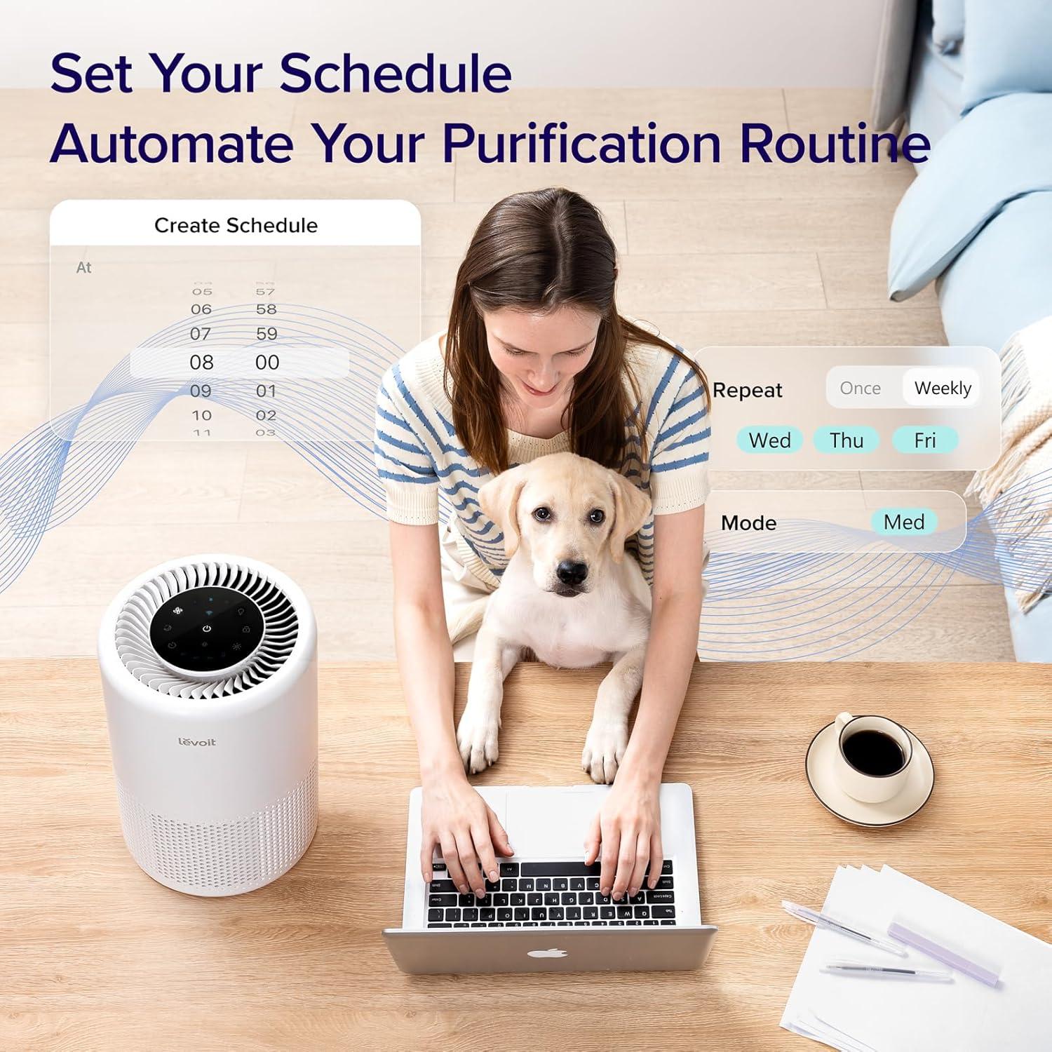 Purificador de Aire Levoit Core 200S-P WiFi HEPA Blanco