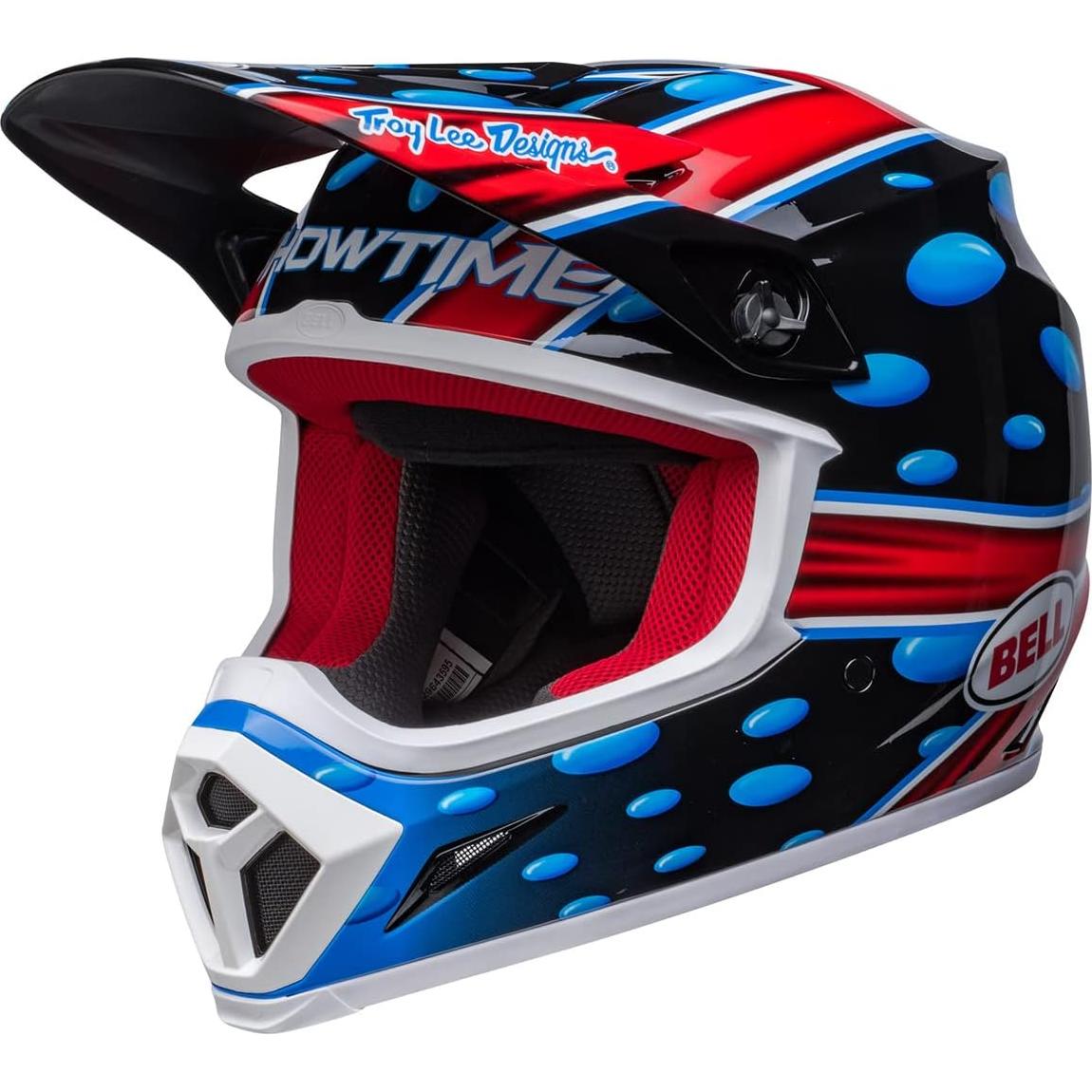Casco de Motocross BELL MX-9 MIPS Negro/Rojo Grande
