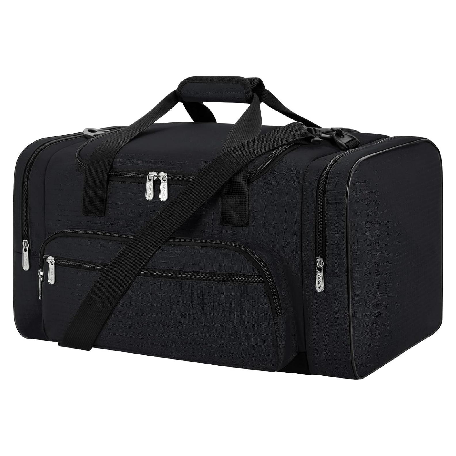 Bolsa de Deporte Duffel YoKelly 20" Negra 40L con 6 Compartimentos