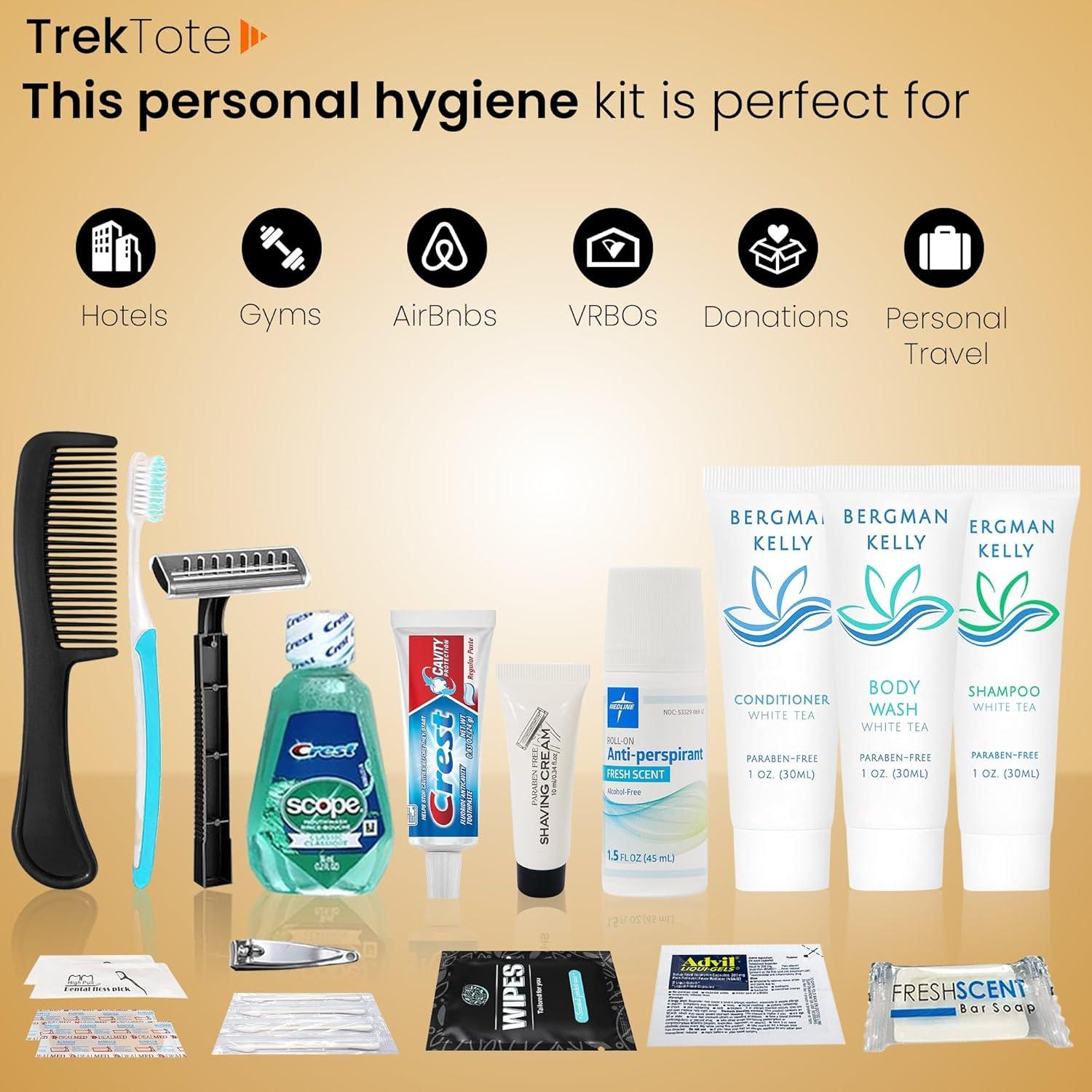 Kit de Aseo de Viaje TrekTote 20 Piezas Aprobado por TSA