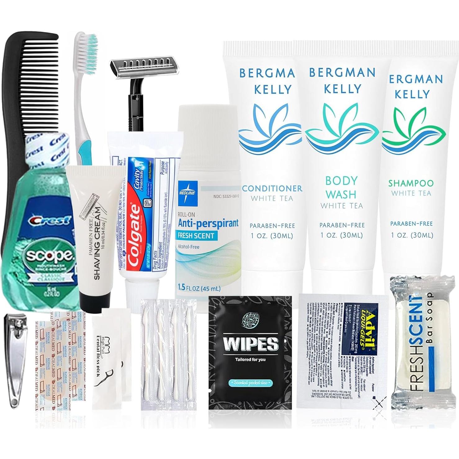 Kit de Aseo de Viaje TrekTote 20 Piezas Aprobado por TSA