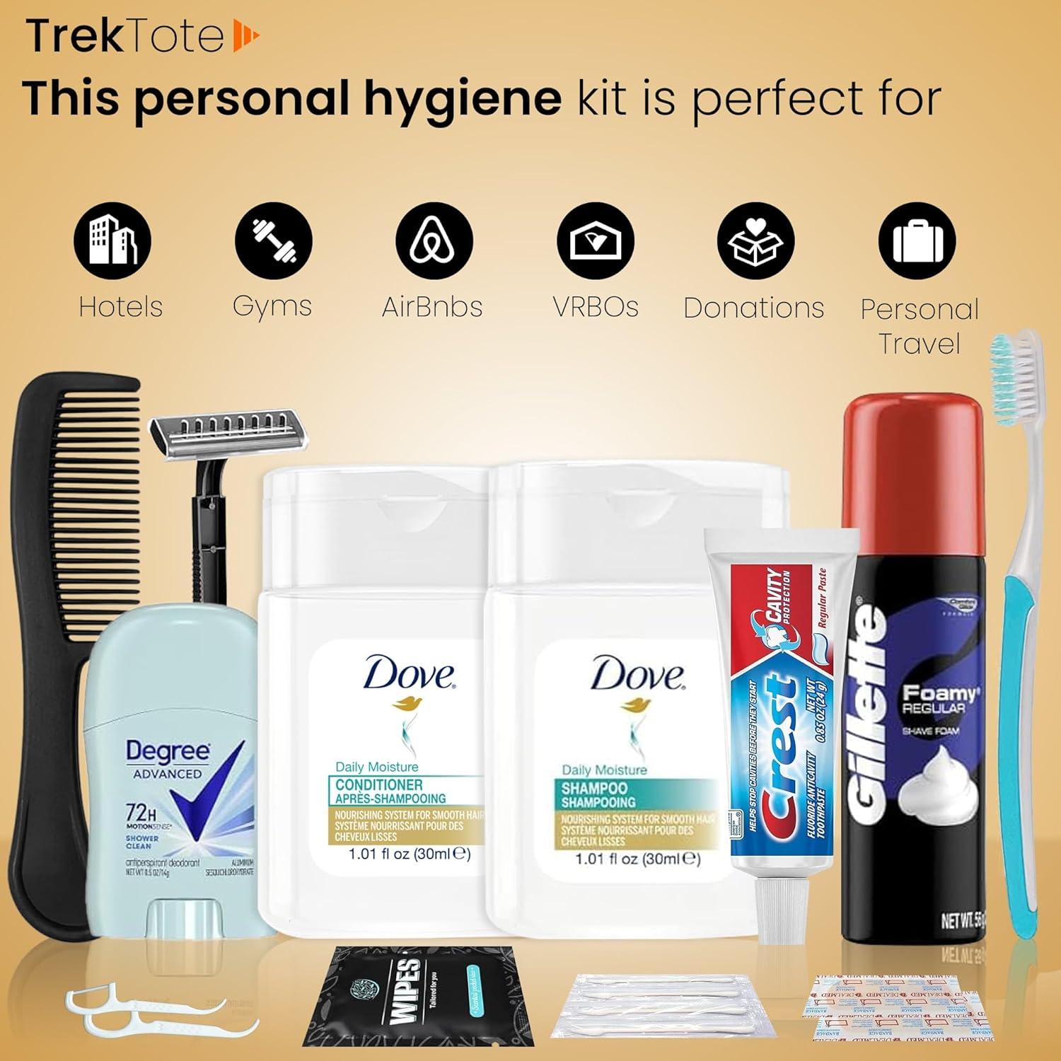 Kit de Aseo de Viaje TrekTote - 15 Piezas TSA para Hombres